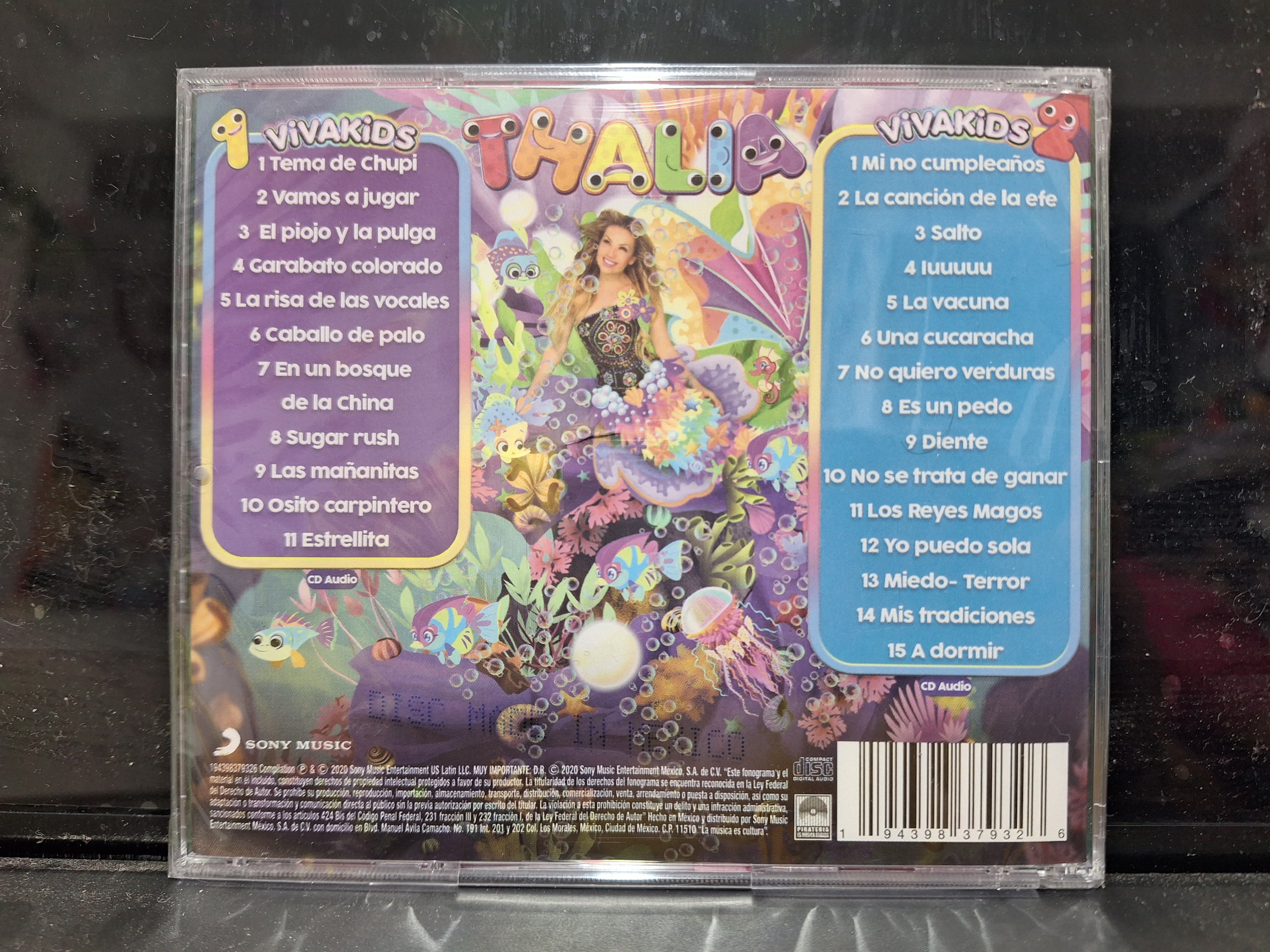 THALIA VIVAKIDS 1&2 CD ORIGINAL NUEVO SELLADO [NACIONAL]