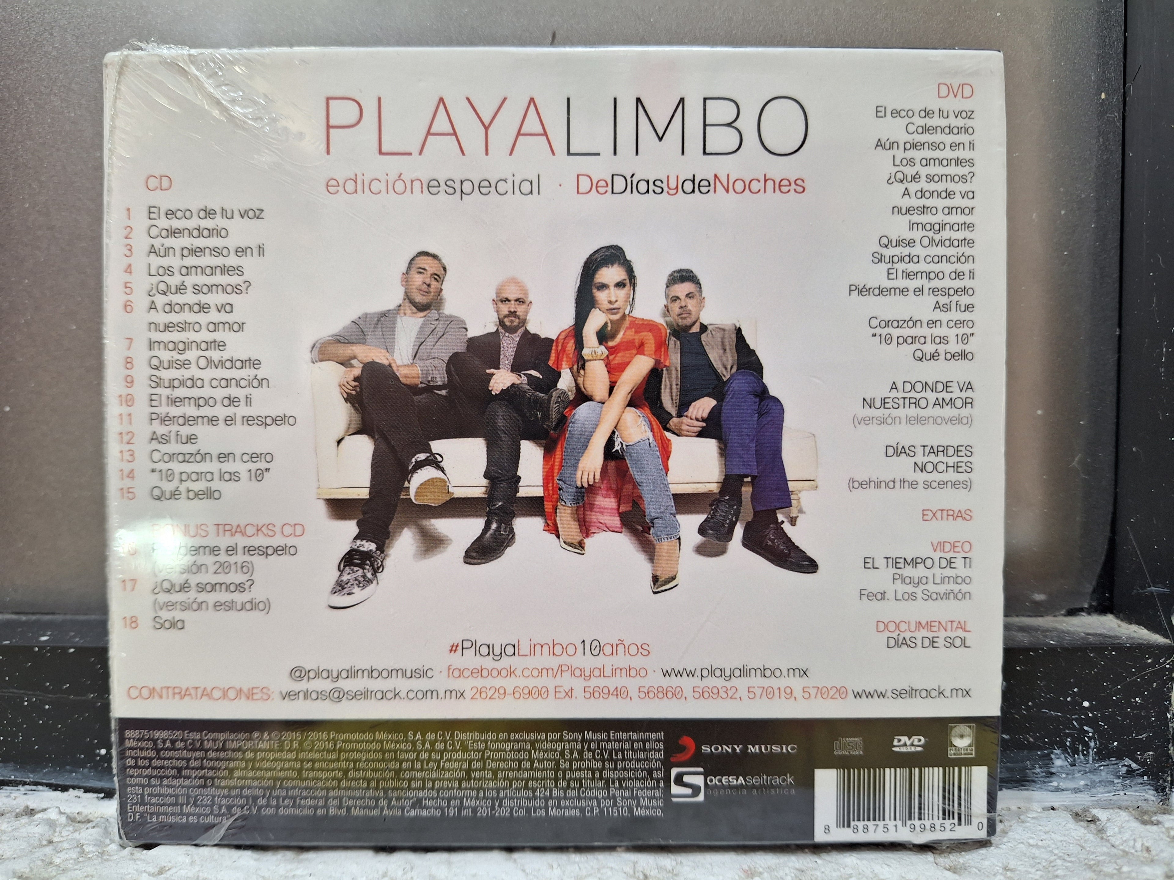PLAYA LIMBO DE DIAS Y DE NOCHES EDICION ESPECIAL CD DVD ORIGINAL NUEVO SELLADO [NACIONAL]