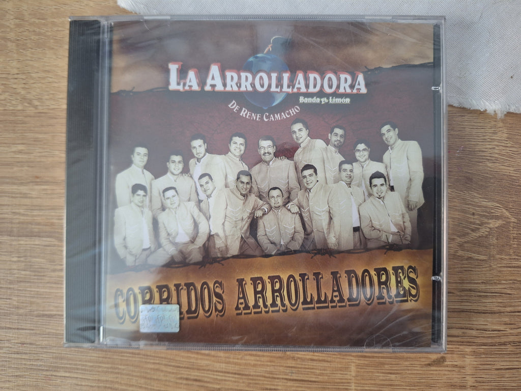 LA ARROLLADORA BANDA EL LIMON DE RENE CAMACHO CORRIDOS ARROLLADORES CD ORIGINAL NUEVO SELLADO [NACIONAL]