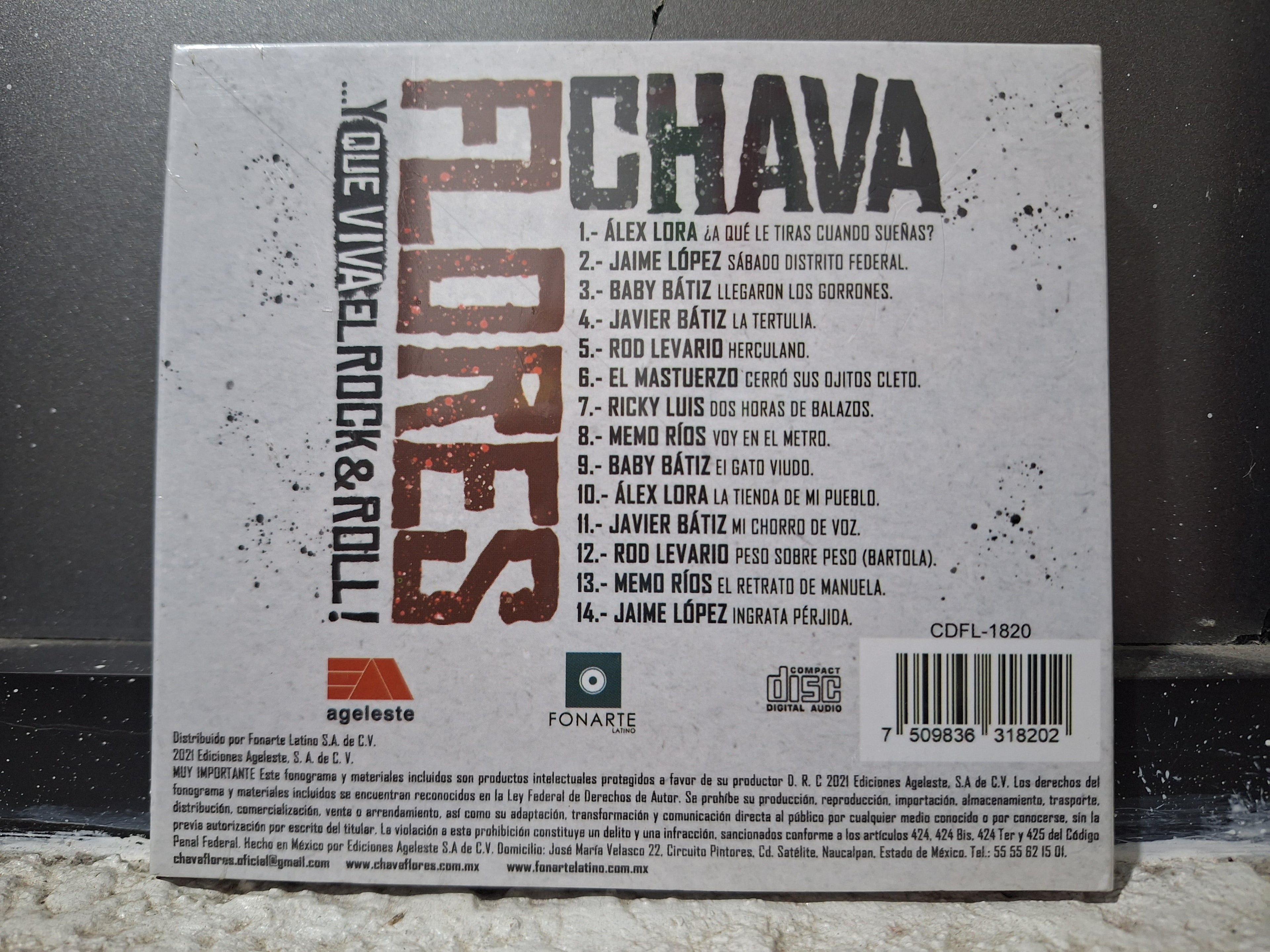 VARIOS CHAVA FLORES Y QUE VIVA EL ROCK & ROLL CD NUEVO ORIGINAL SELLADO [NACIONAL]