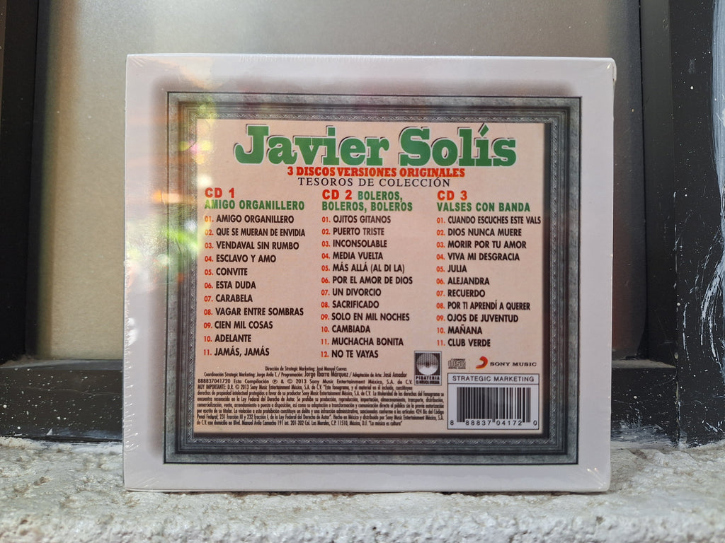 JAVIER SOLIS TESOROS DE COLECCIÓN 3 CD NUEVO ORIGINAL SELLADO [NACIONAL]