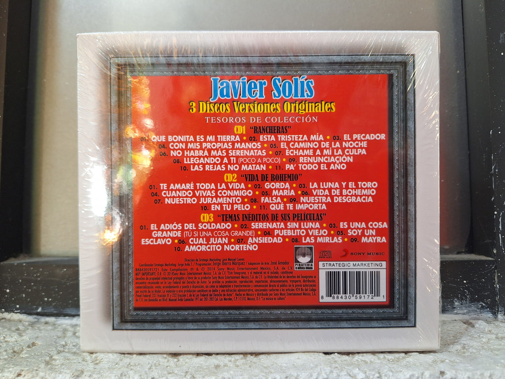 JAVIER SOLIS TESOROS DE COLECCIÓN 3 CD NUEVO ORIGINAL SELLADO [NACIONAL]