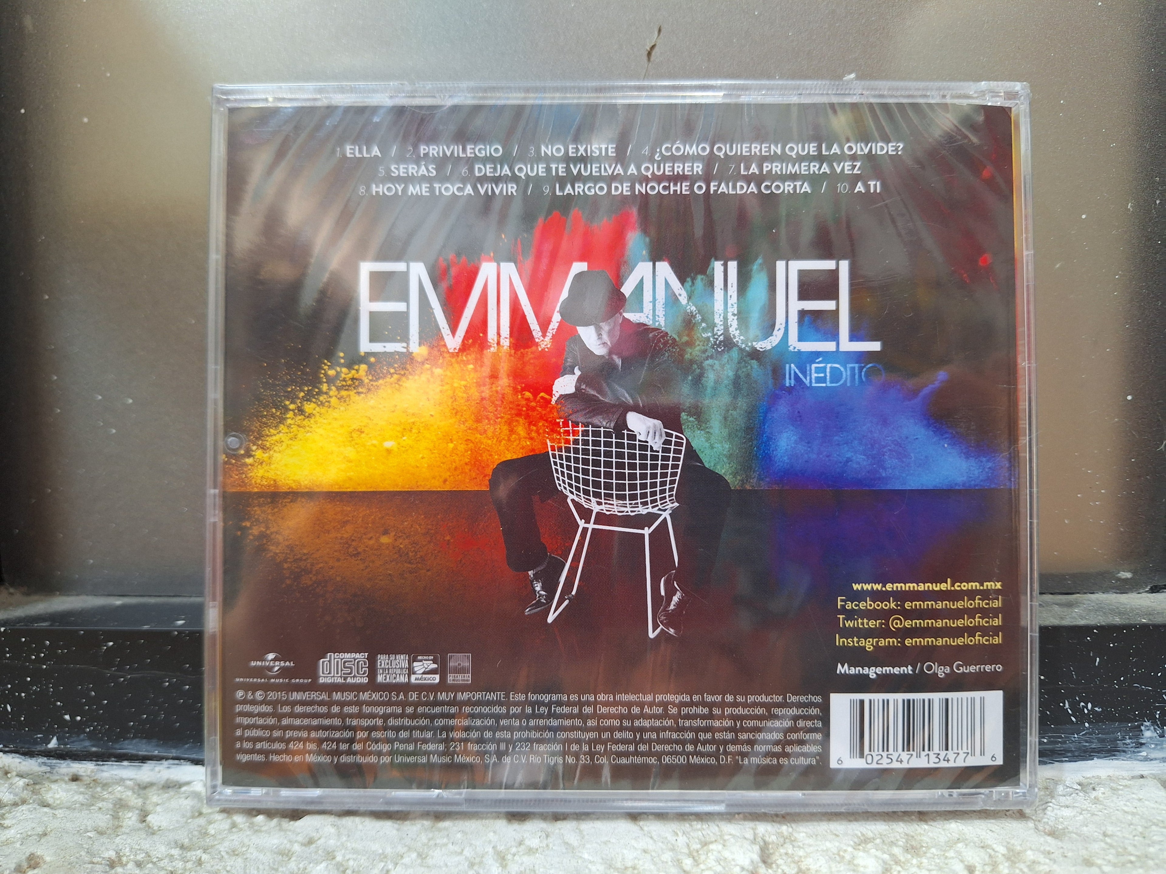 EMMANUEL INEDITO CD ORIGINAL NUEVO SELLADO [NACIONAL]
