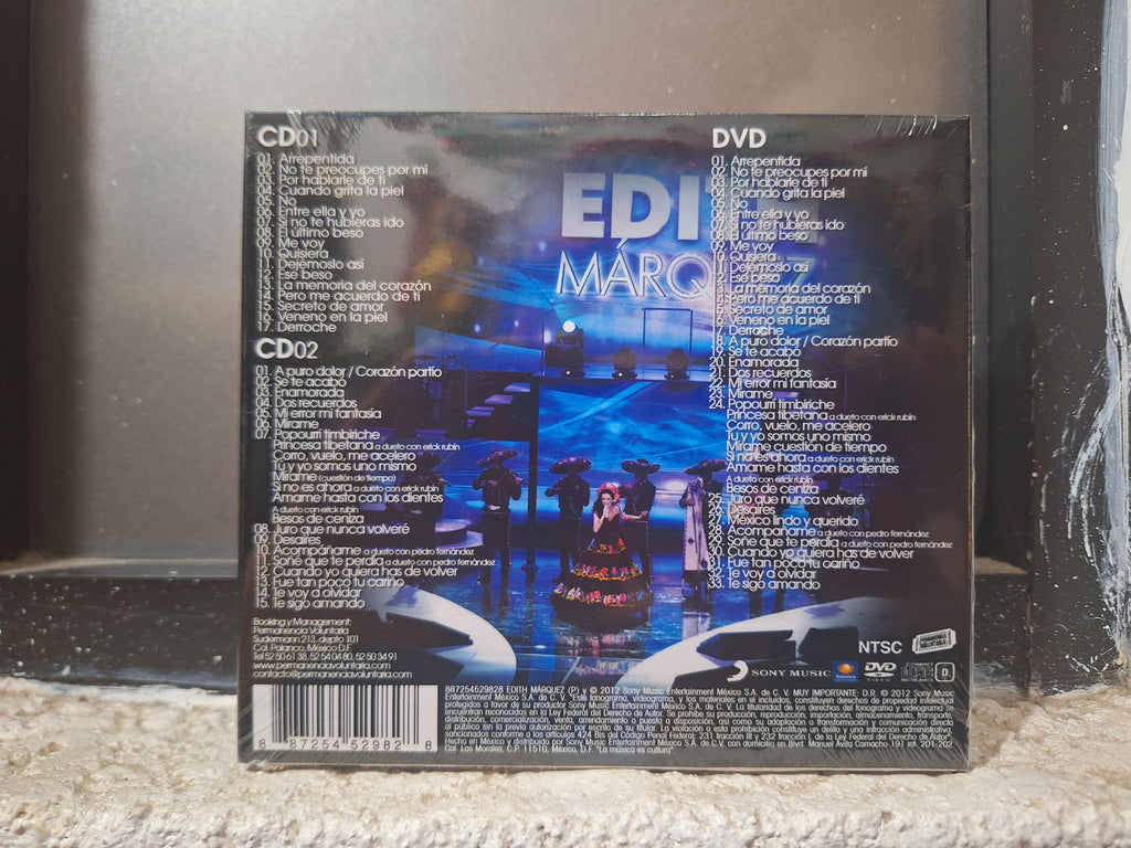 EDITH MARQUEZ MI SUEÑO MI FANTASIA 2 CD + DVD ORIGINAL NUEVO SELLADO [NACIONAL]
