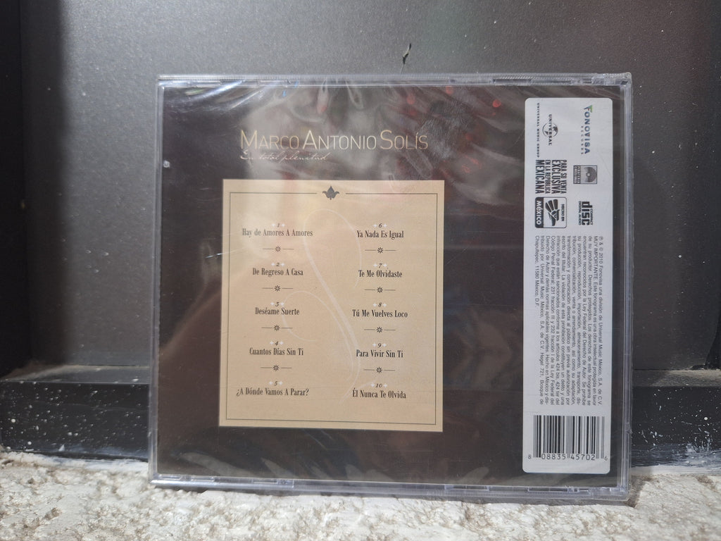 MARCO ANTONIO SOLIS EN TOTAL PLENITUD CD ORIGINAL NUEVO SELLADO [NACIONAL]