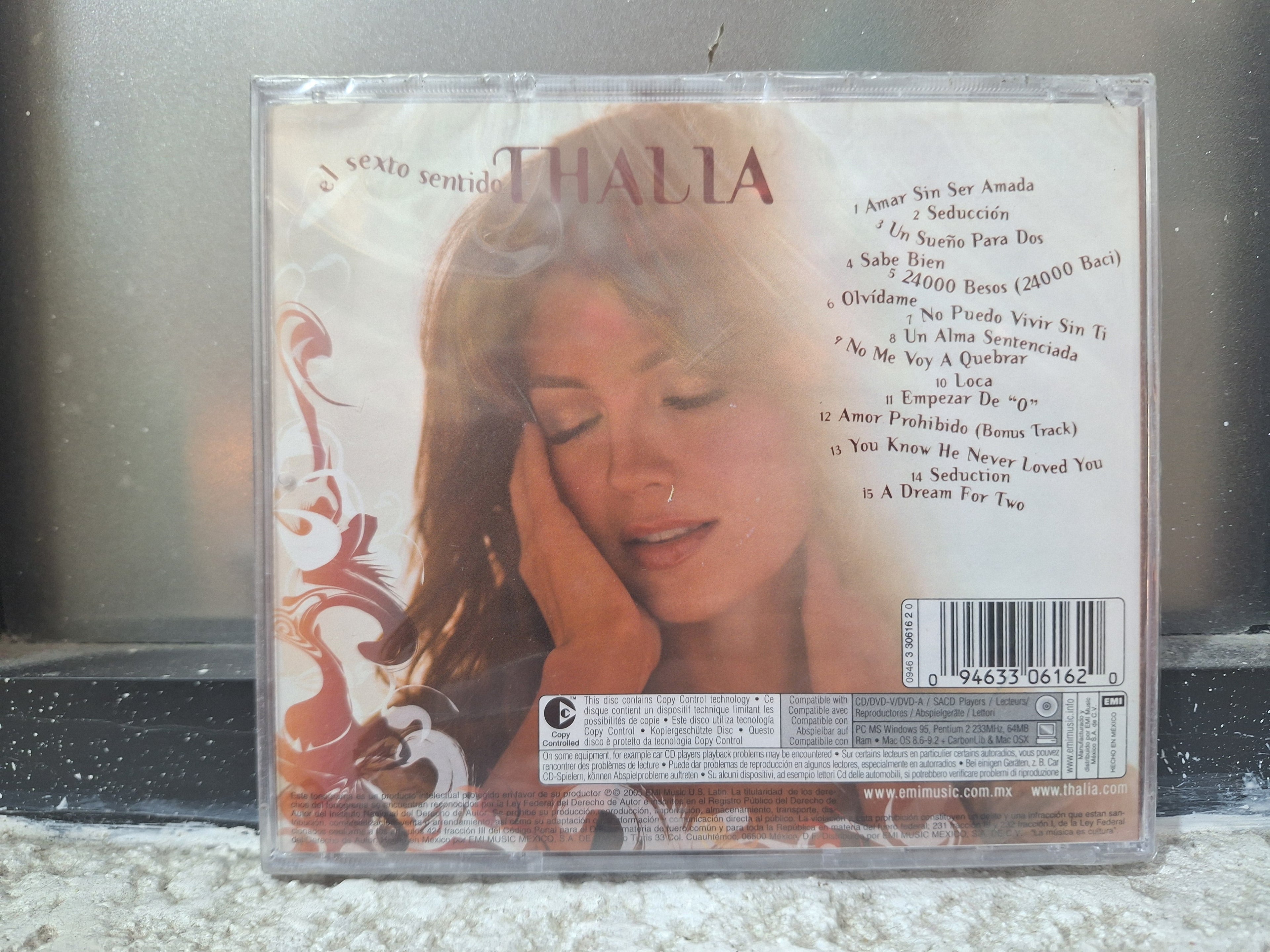 THALIA EL SEXTO SENTIDO CD ORIGINAL NUEVO SELLADO [NACIONAL]