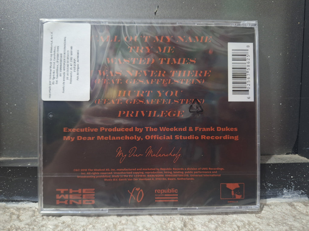 THE WEEKND MY DEAR MELANCHOLY CD NUEVO ORIGINAL SELLADO [IMPORTADO]