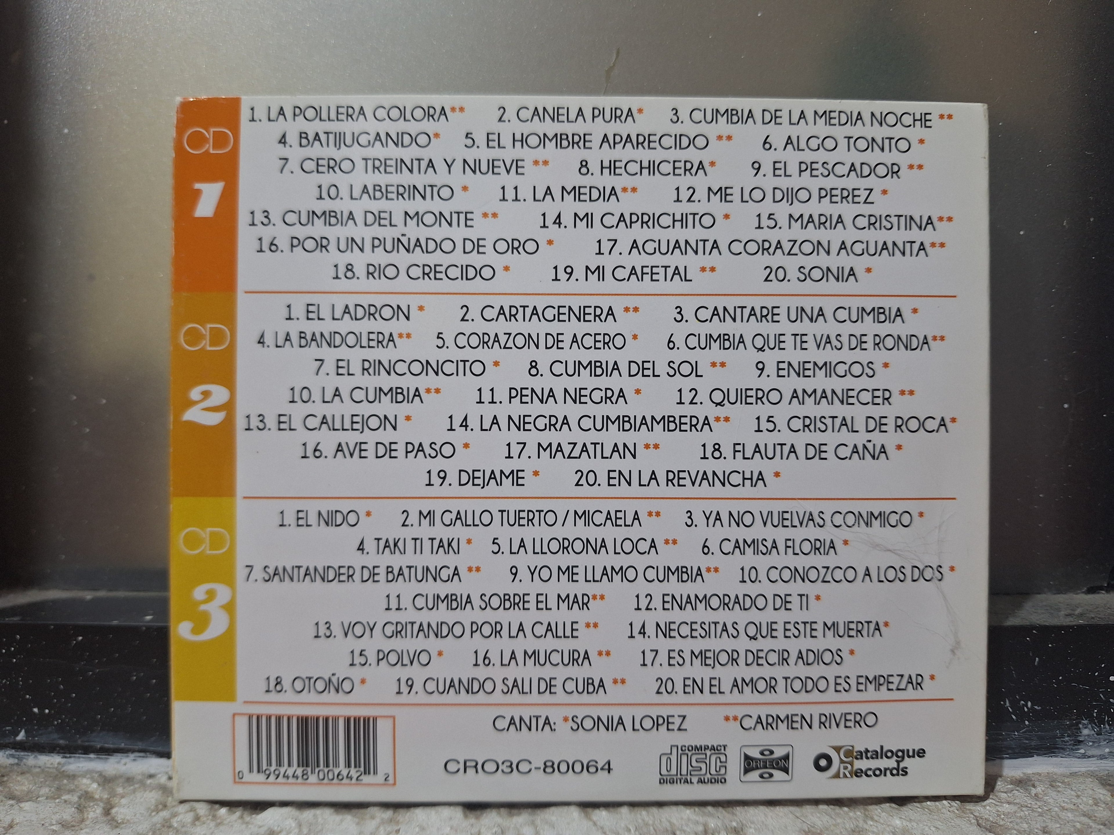 CARMEN RIVERO SONIA LOPEZ 60 EXITOS 3 CD ORIGINAL USADO EN BUEN ESTADO [NACIONAL]