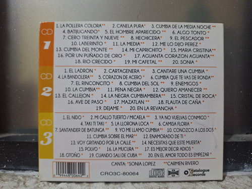 CARMEN RIVERO SONIA LOPEZ 60 EXITOS 3 CD ORIGINAL USADO EN BUEN ESTADO [NACIONAL]