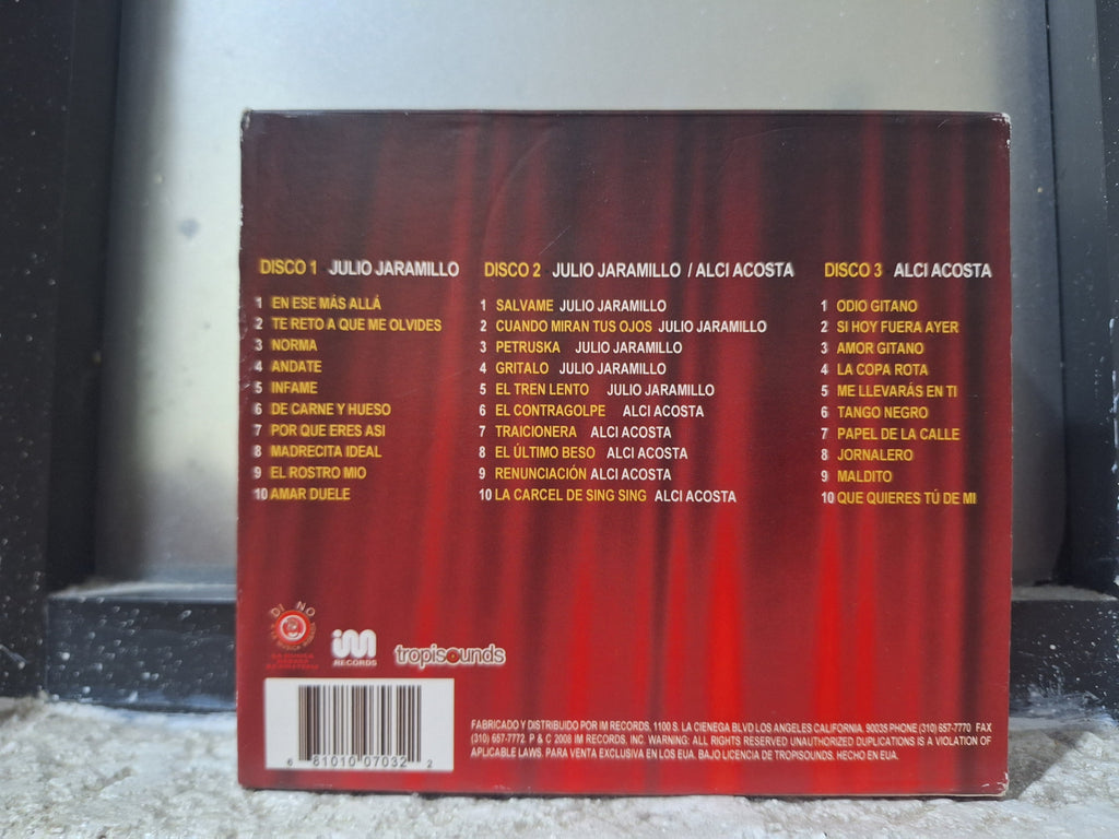 JULIO JARAMILLO ALCI ACOSTA 2 GRANDES DE SIEMPRE 3 CD USADO EN BUEN ESTADO [IMPORTADO]