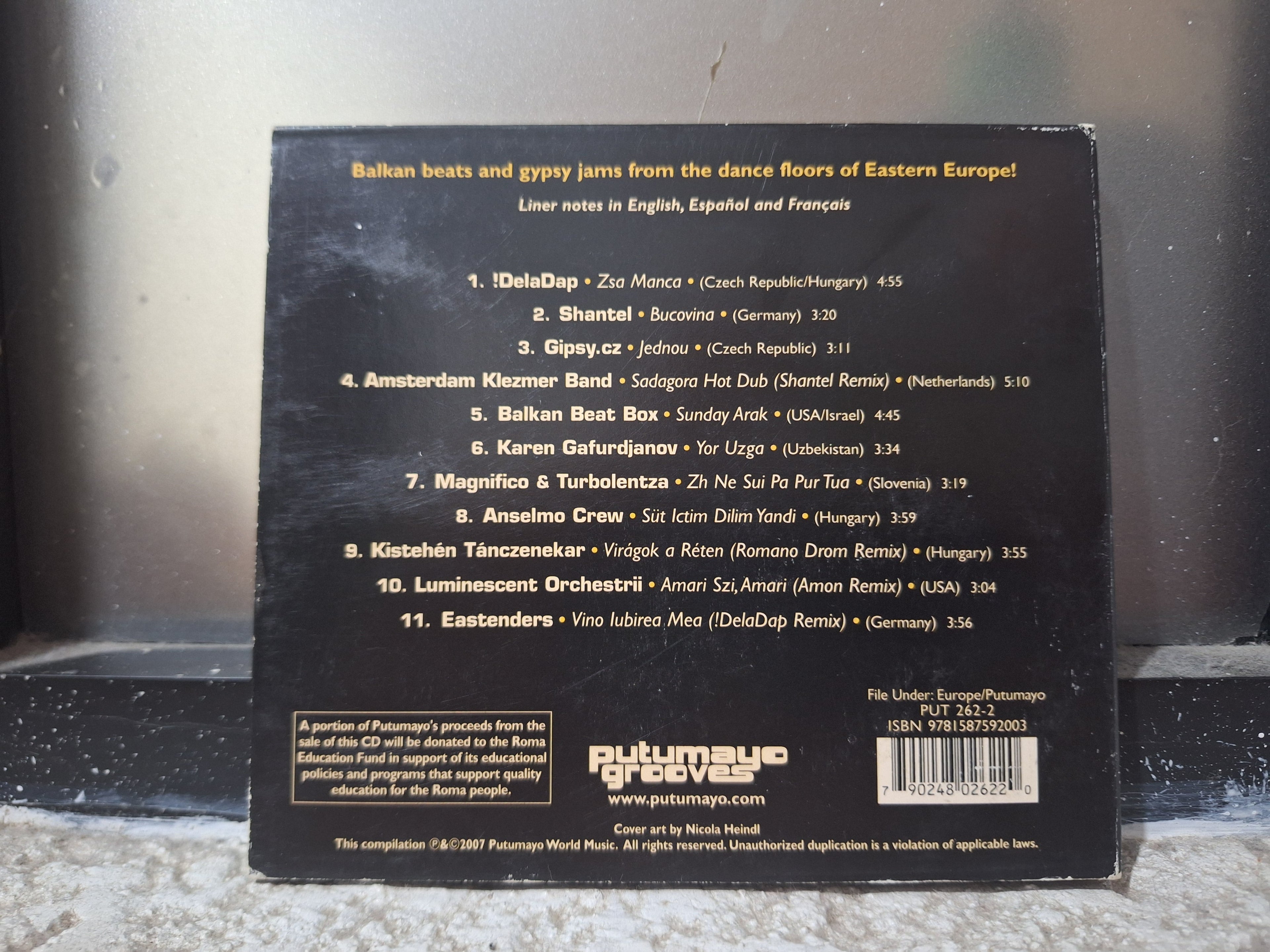 PUTUMAYO PRESENTS GYPSY GROOVE CD USADO EN BUEN ESTADO [NACIONAL]