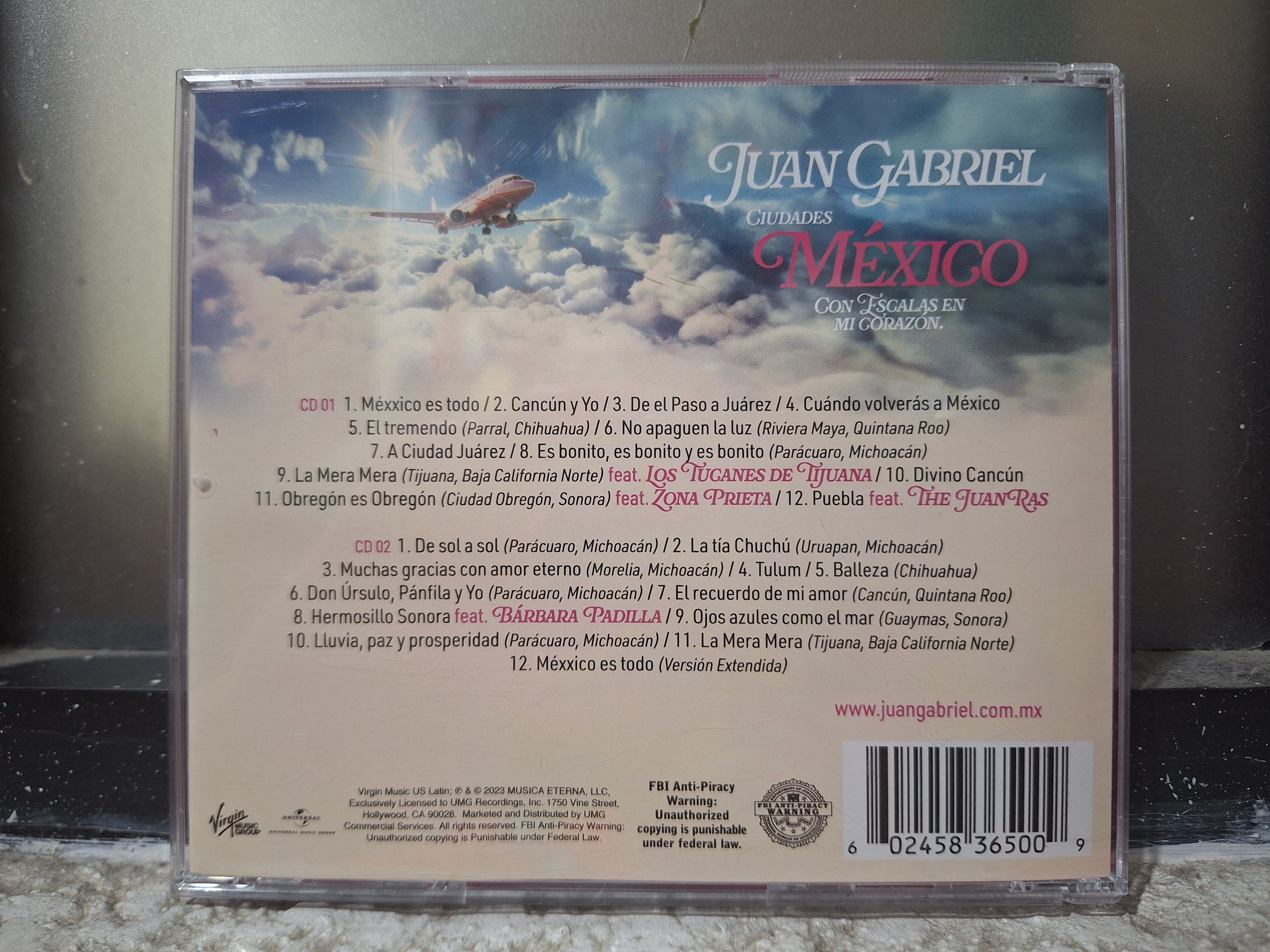 JUAN GABRIEL MEXICO CON ESCALAS EN MI CORAZON CD USADO EN BUEN ESTADO [NACIONAL]