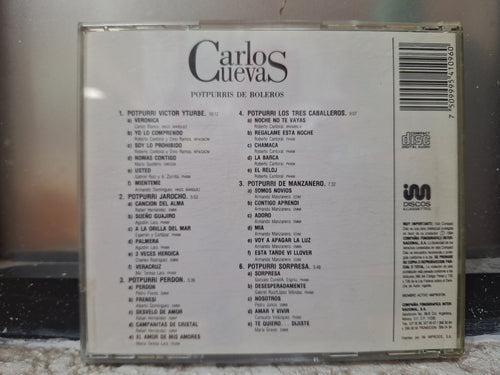 CARLOS CUEVAS POTPURRIS DE BOLEROS CD USADO EN BUEN ESTADO [NACIONAL]