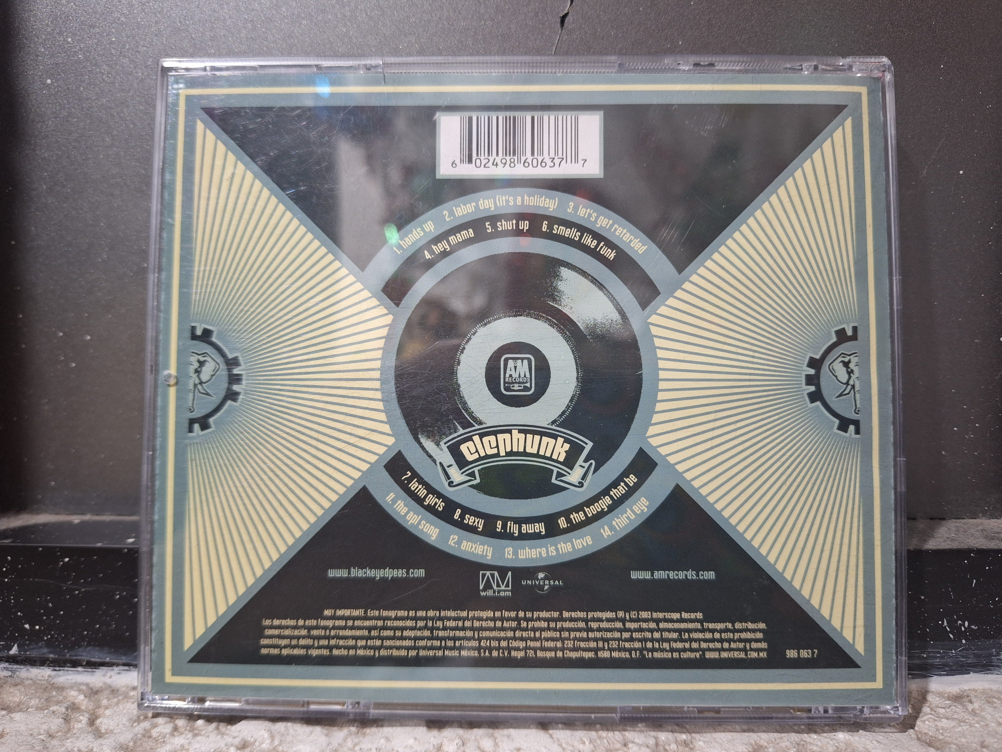THE BLACK EYED PEAS ELEPHUNK CD USADO EN BUEN ESTADO [NACIONAL]
