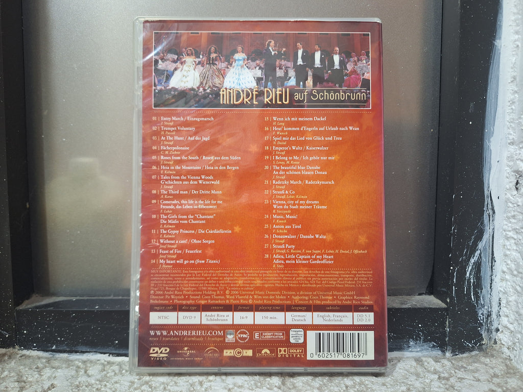 ANDRE RIEU AT SCHÖNBRUNN VIENA DVD USADO EN BUEN ESTADO [NACIONAL]
