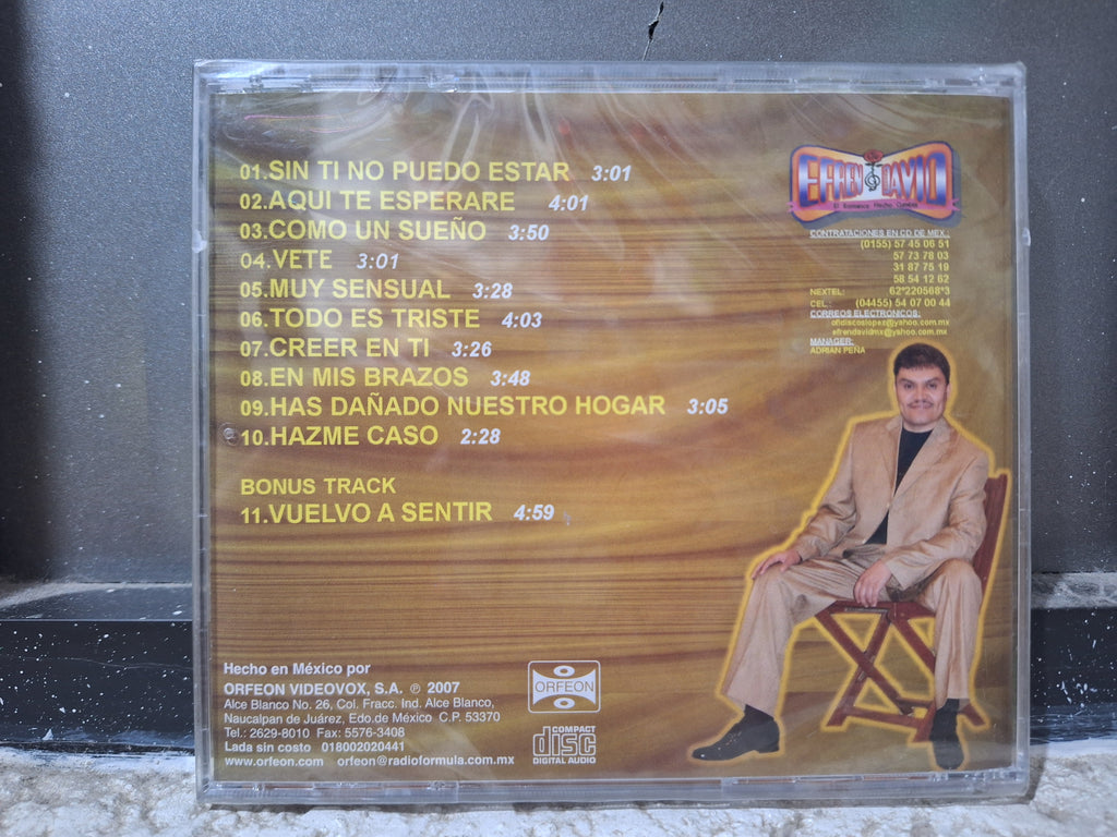 EFREN DAVID AQUI TE ESPERARE CD NUEVO ORIGINAL SELLADO