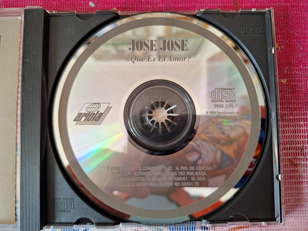 JOSE JOSE ¿QUE ES EL AMOR? CD ORIGINAL USADO EN BUENAS CONDICIONES [NACIONAL]