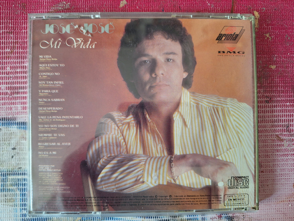 JOSE JOSE MI VIDA CD ORIGINAL USADO EN BUENAS CONDICIONES [NACIONAL]