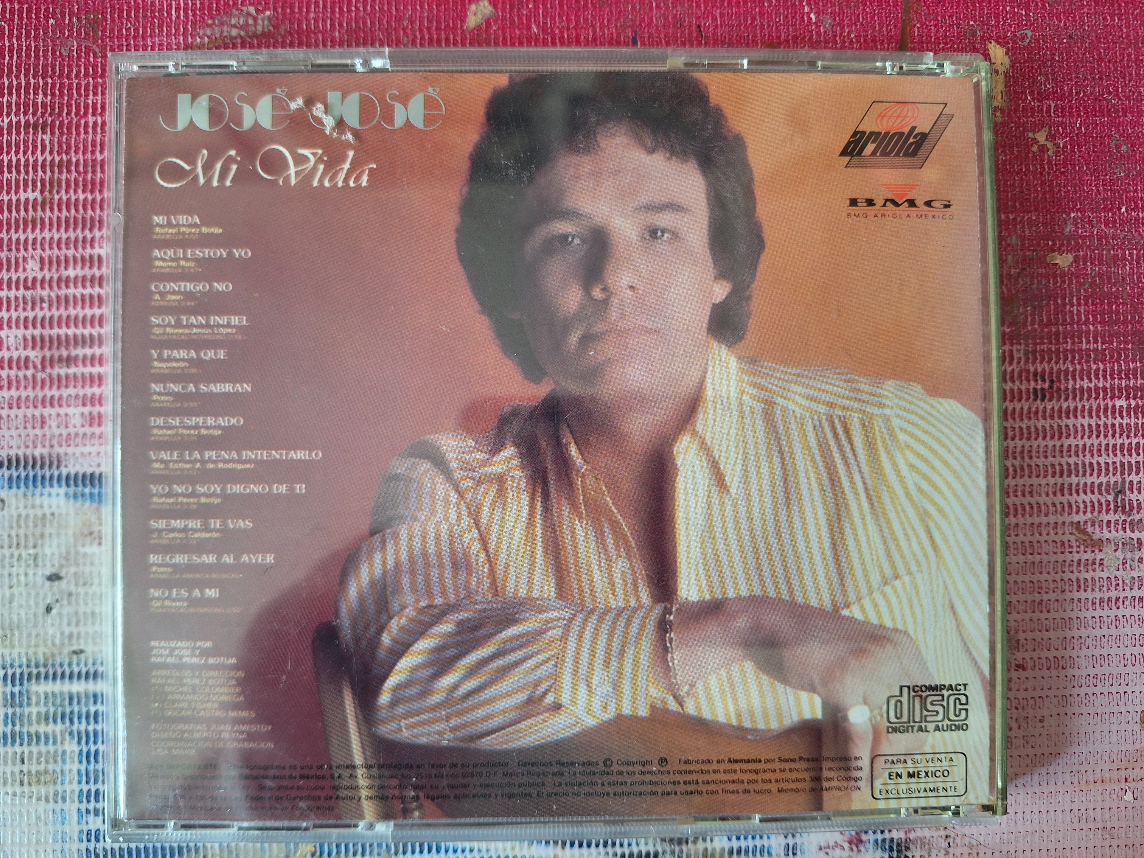 JOSE JOSE MI VIDA CD ORIGINAL USADO EN BUENAS CONDICIONES [NACIONAL]
