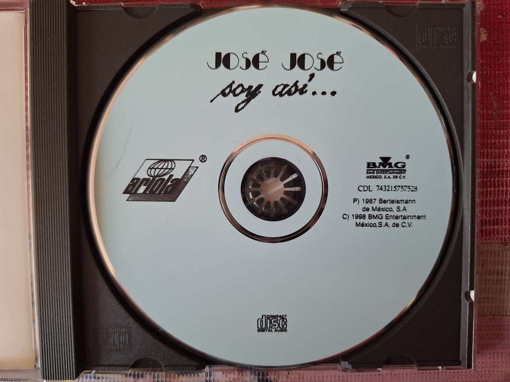 JOSE JOSE SOY ASI CD ORIGINAL USADO EN BUENAS CONDICIONES [NACIONAL] [REEDICION]
