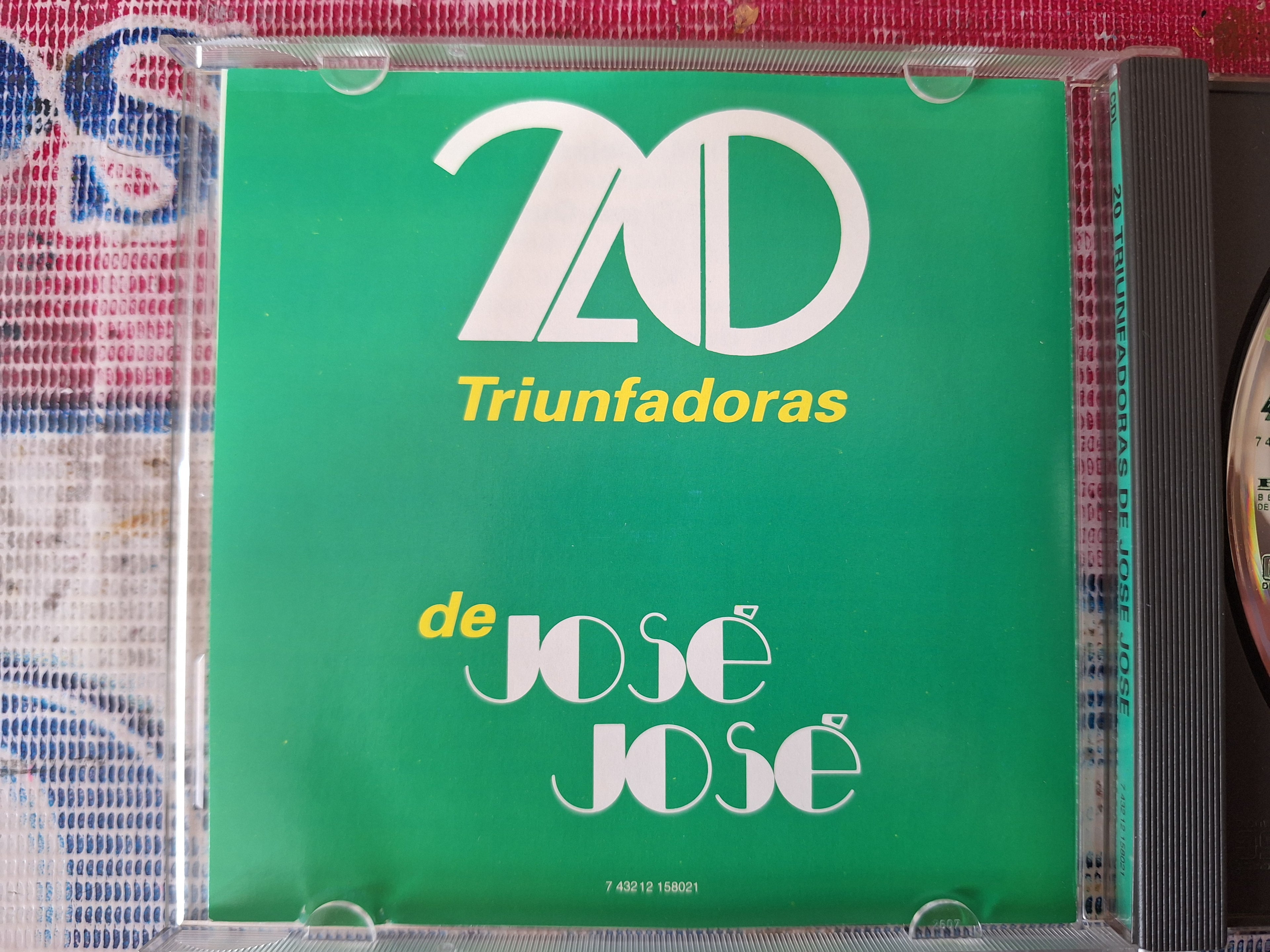 JOSE JOSE 20 TRIUNFADORAS CD ORIGINAL USADO EN BUENAS CONDICIONES [NACIONAL]