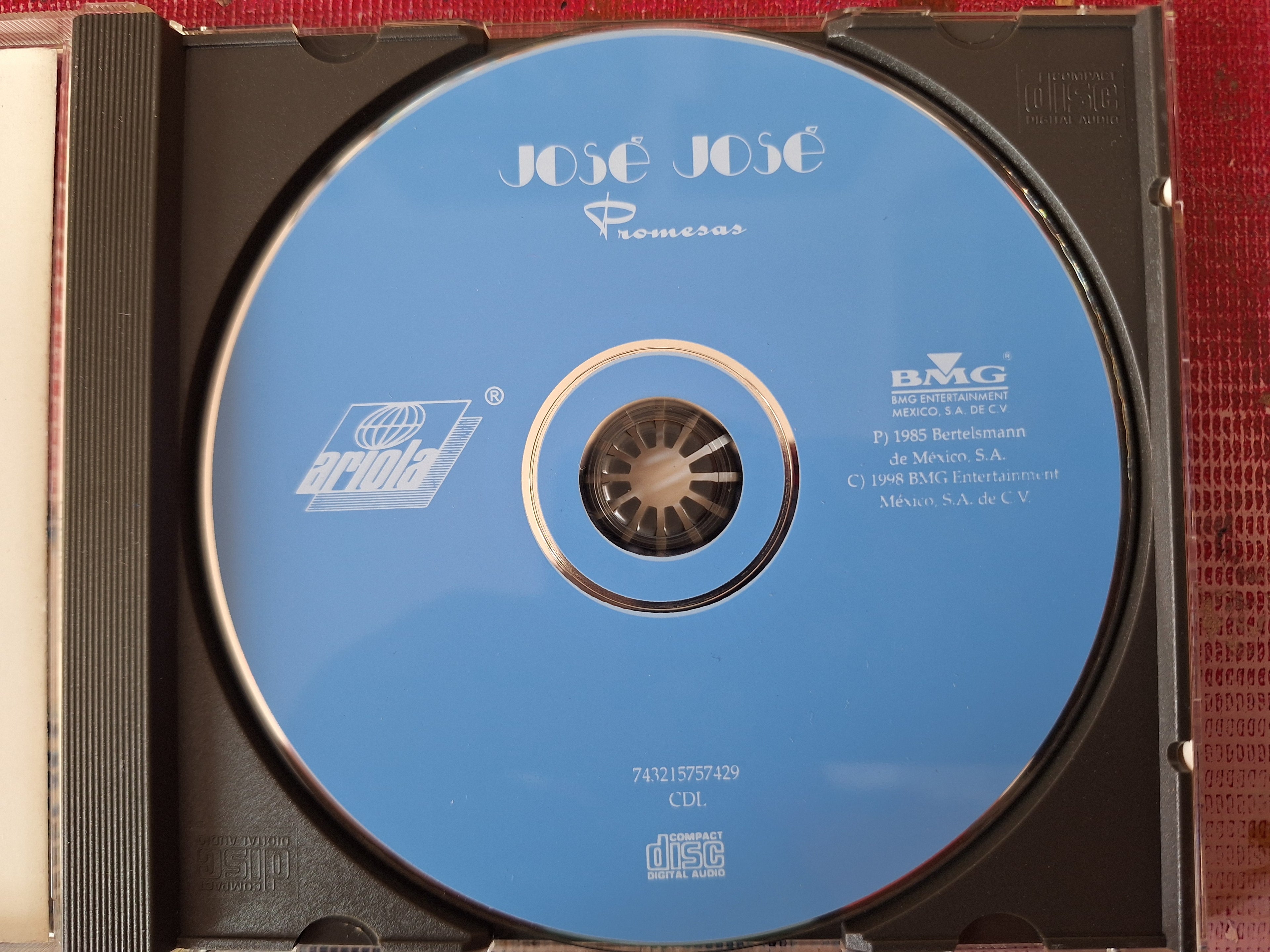 JOSE JOSE PROMESAS CD ORIGINAL USADO EN BUENAS CONDICIONES [NACIONAL] [REEDICION]