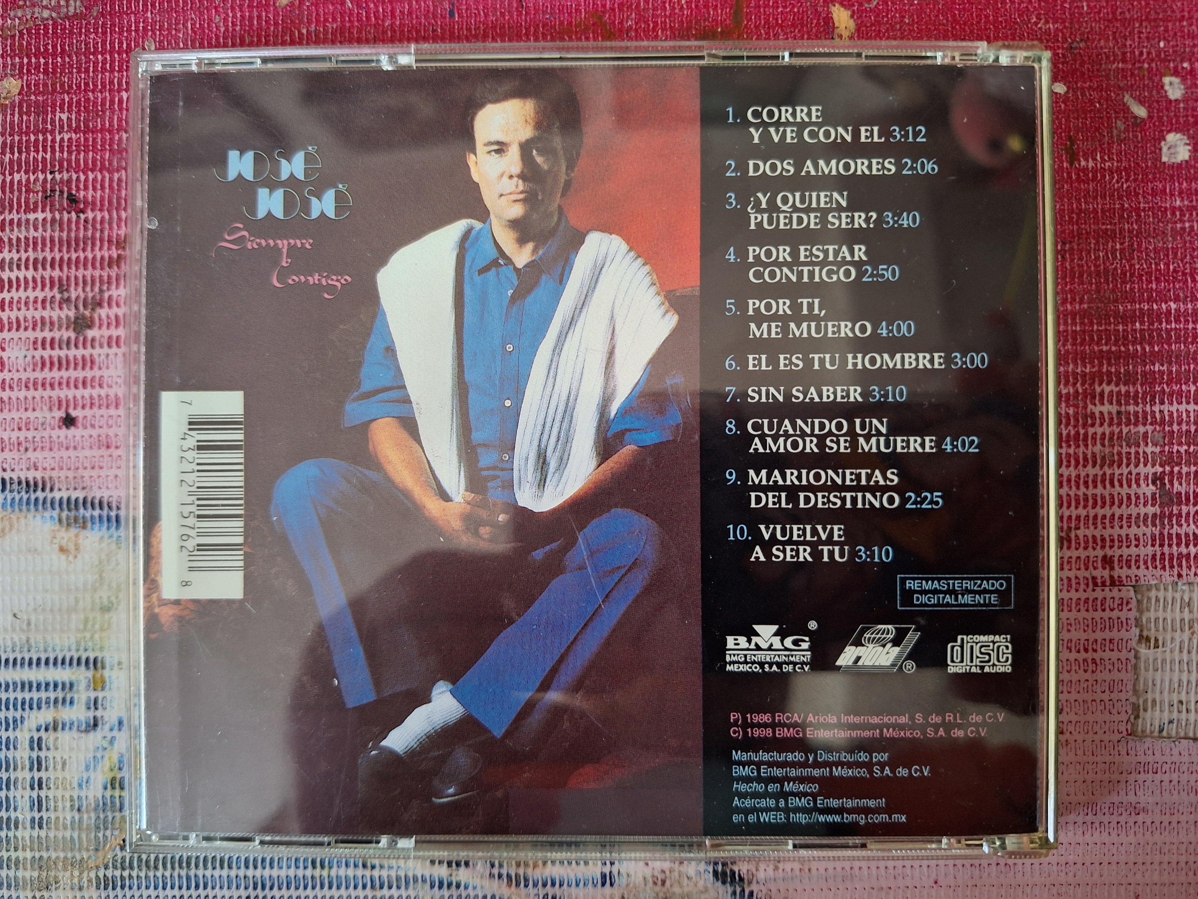 JOSE JOSE SIEMPRE CONTIGO CD ORIGINAL USADO EN BUENAS CONDICIONES [NACIONAL] [REEDICION]