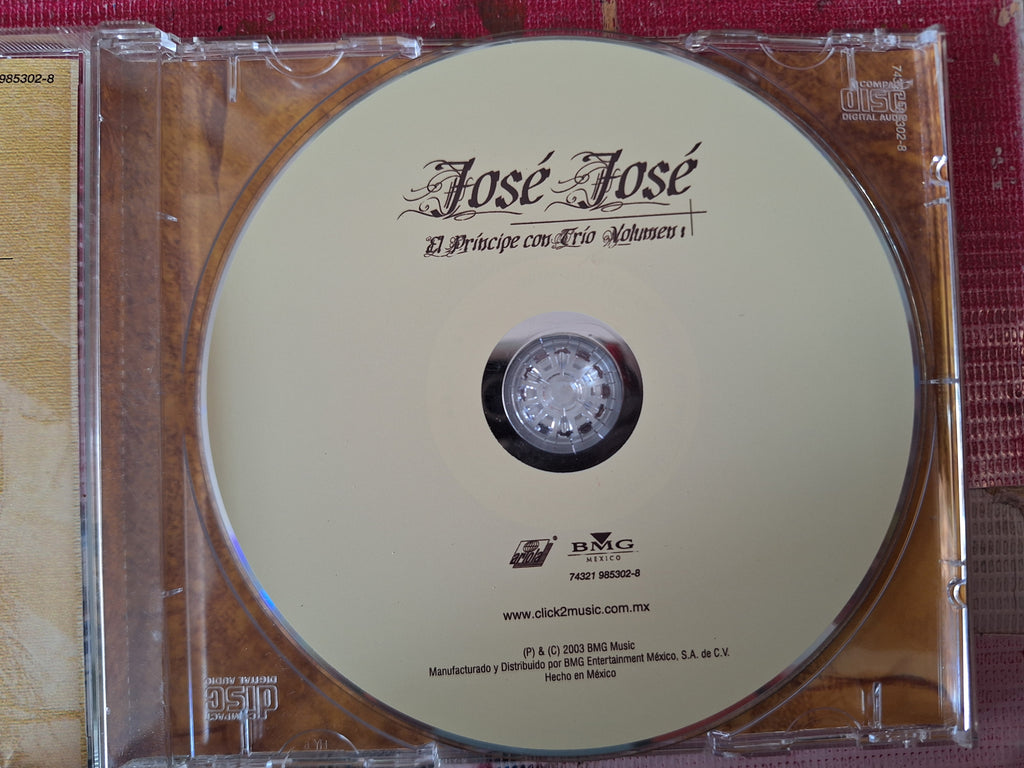 JOSE JOSE CON TRIO VOLUMEN 1 CD ORIGINAL USADO EN BUENAS CONDICIONES [NACIONAL]