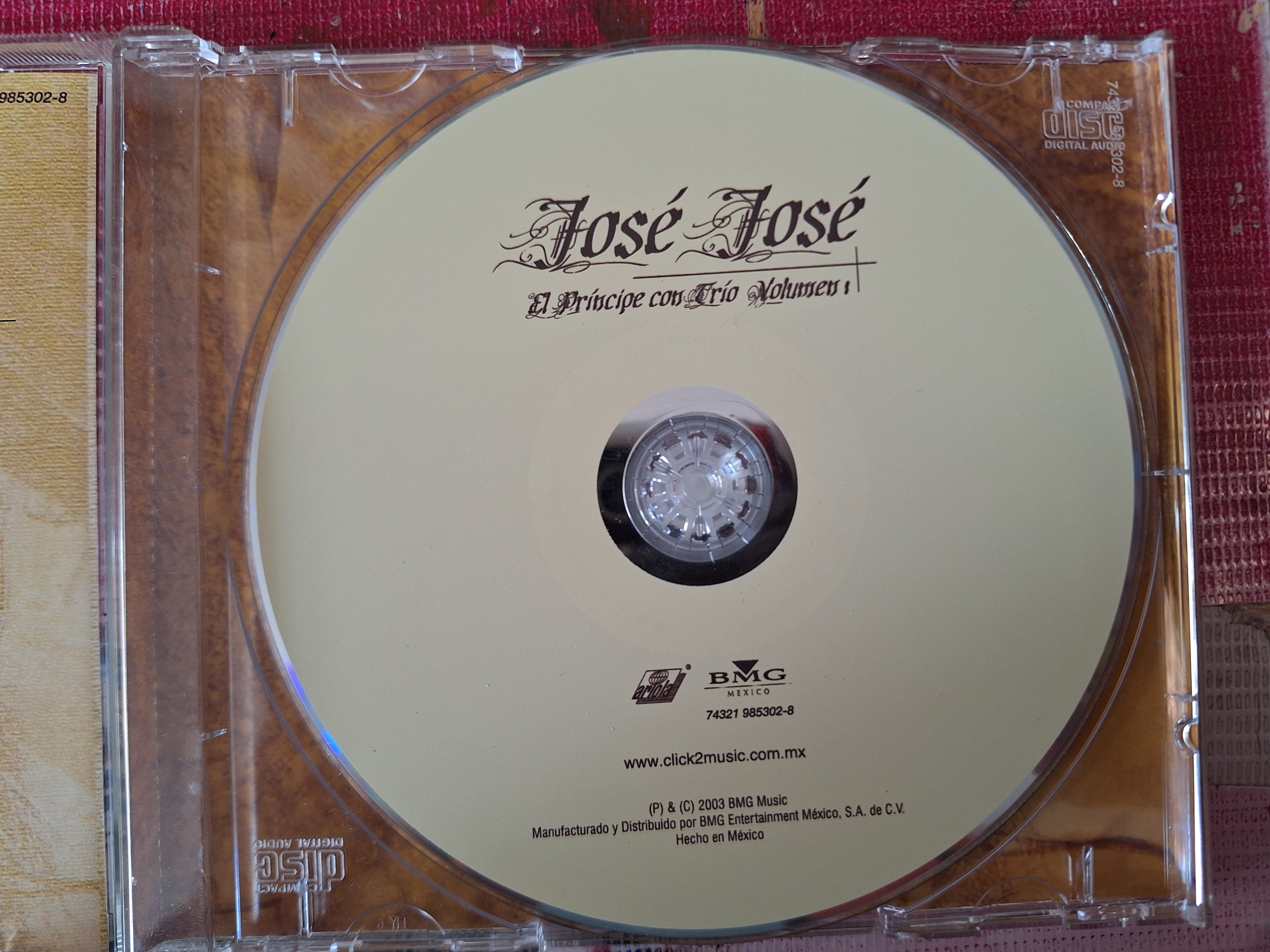 JOSE JOSE CON TRIO VOLUMEN 1 CD ORIGINAL USADO EN BUENAS CONDICIONES [NACIONAL]