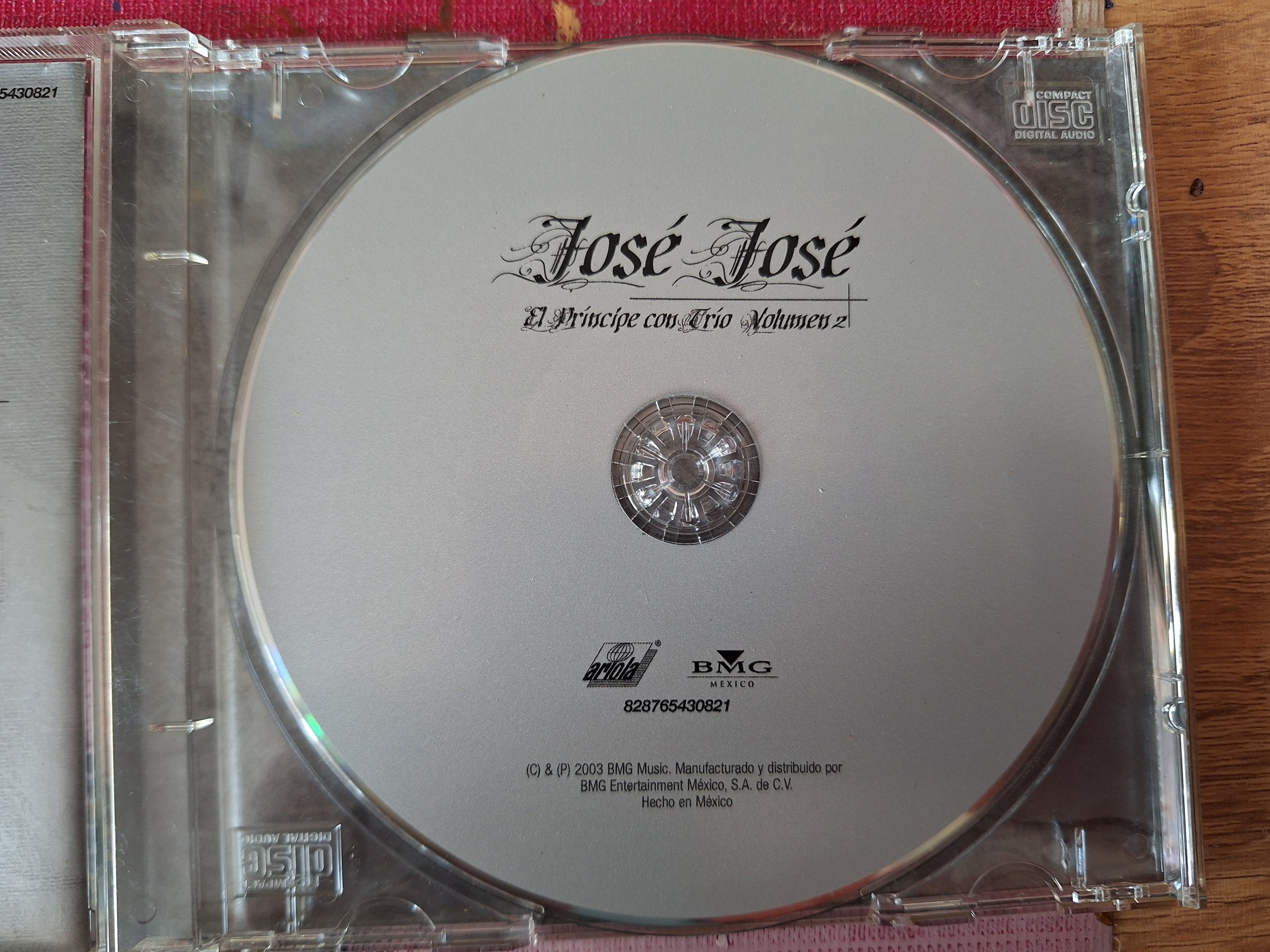 JOSE JOSE CON TRIO VOLUMEN 2 CD ORIGINAL USADO EN BUENAS CONDICIONES [NACIONAL]