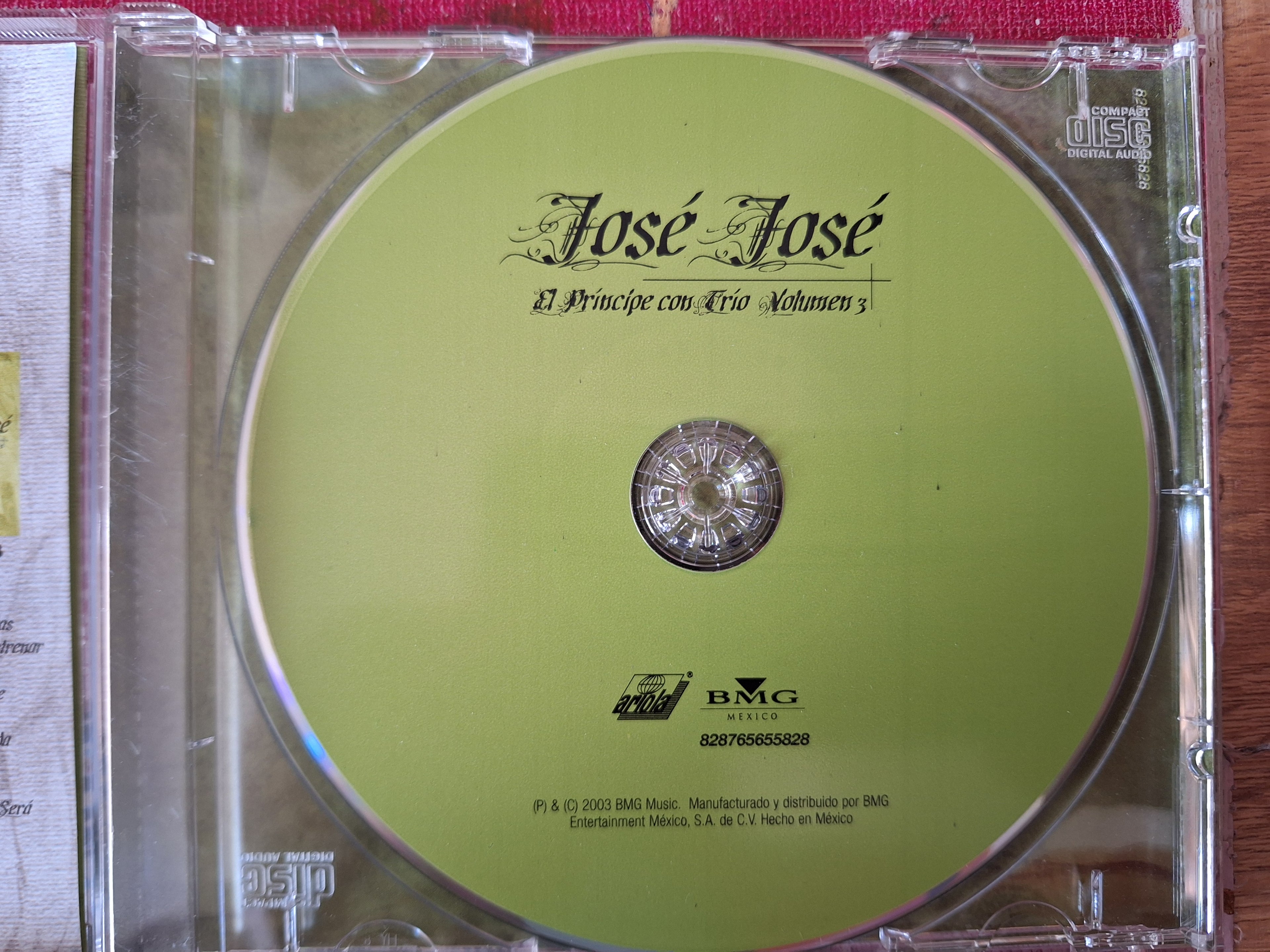 JOSE JOSE CON TRIO VOLUMEN 3 CD ORIGINAL USADO EN BUENAS CONDICIONES [NACIONAL]