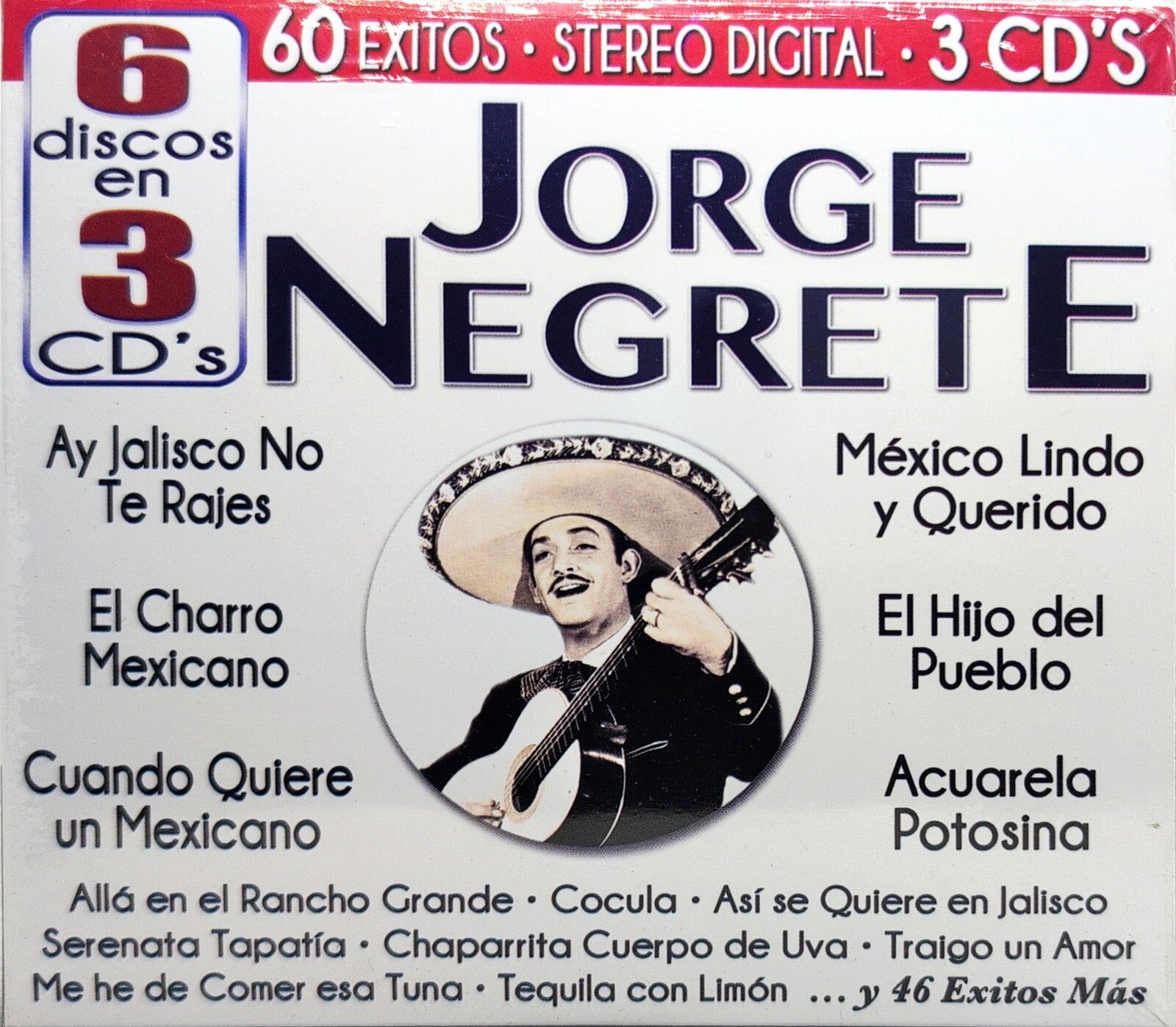CD  60 EXITOS / JORGE NEGRETE