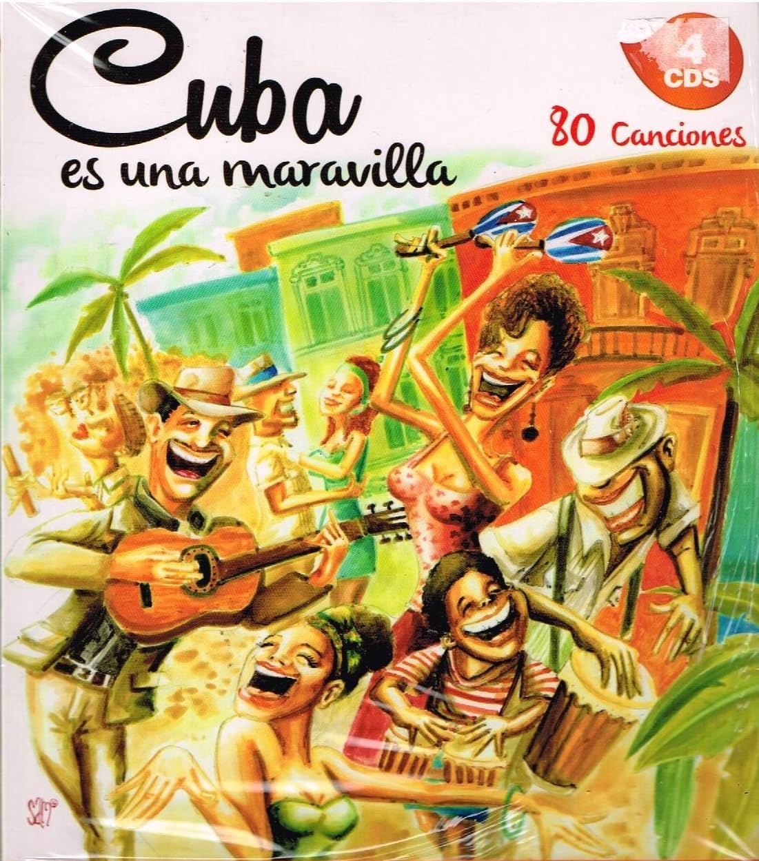 CD VARIOS  CUBA ES UNA MARAVILLA  4 CDS