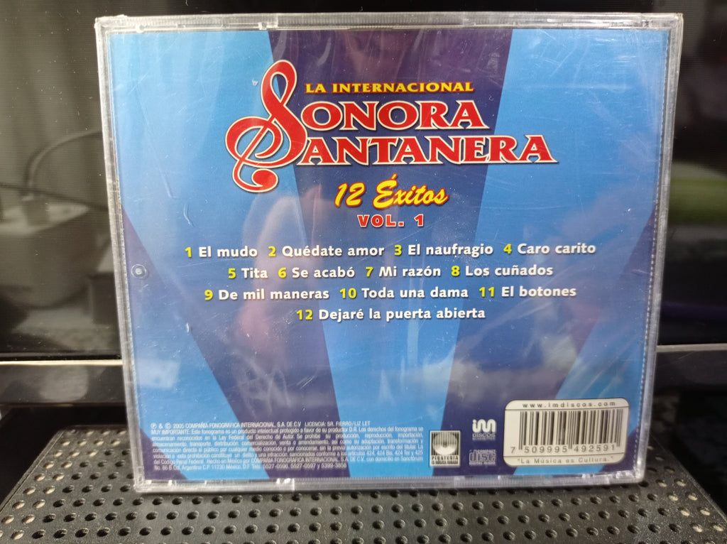 LA INT SONORA SANTANERA 12 EXITOS VOL. 1 CD ORIGINAL NUEVO SELLADO [NACIONAL]
