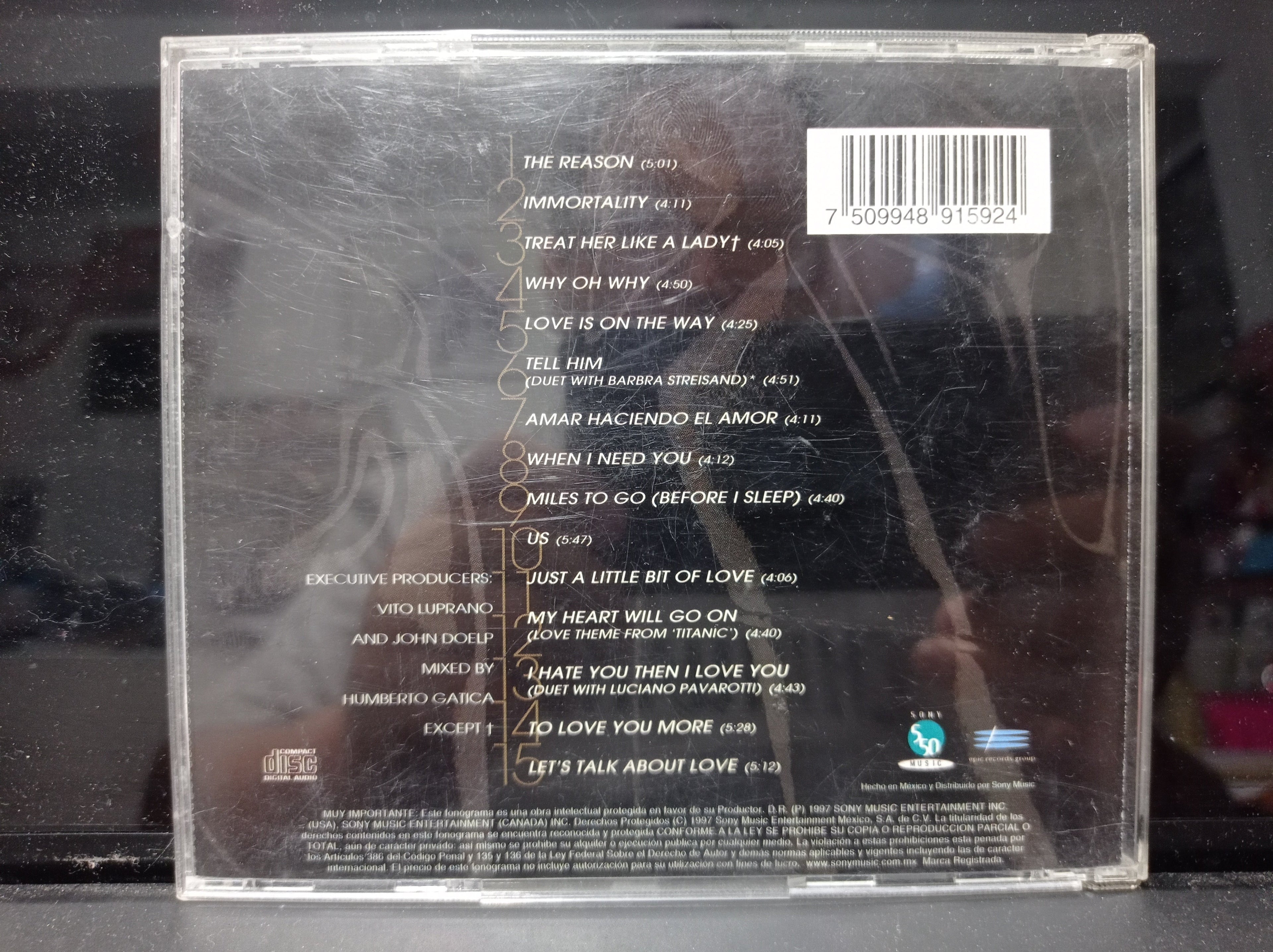 CELINE DION LET'S TALK ABOUT LOVE CD USADO EN BUEN ESTADO [NACIONAL]