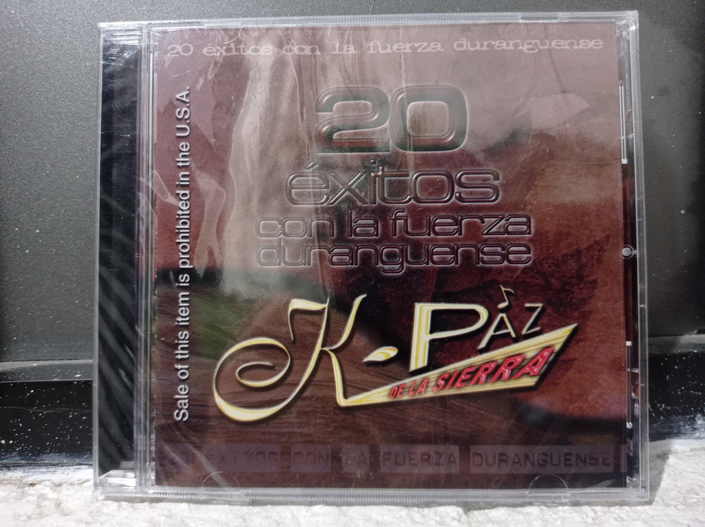 K-PAZ DE LA SIERRA 20 EXITOS CD ORIGINAL NUEVO SELLADO REEDICION [NACIONAL]