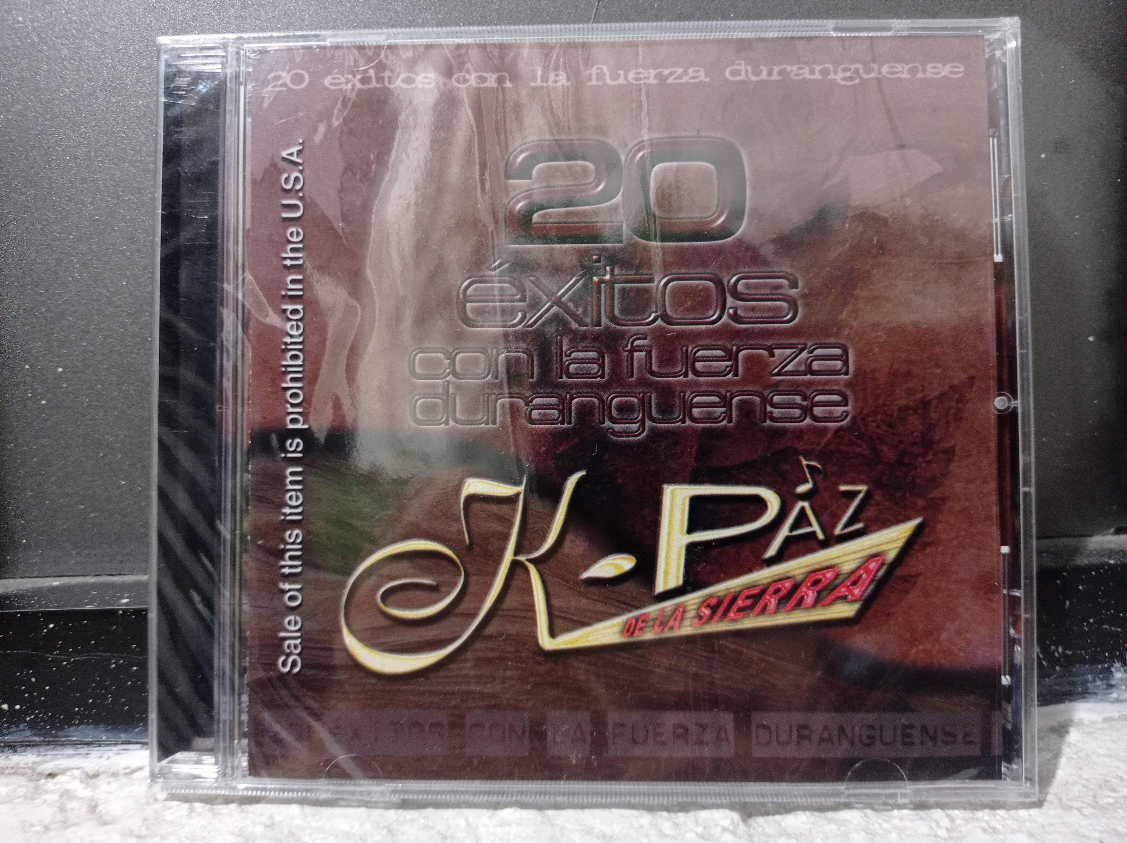 K-PAZ DE LA SIERRA 20 EXITOS CD ORIGINAL NUEVO SELLADO REEDICION [NACIONAL]