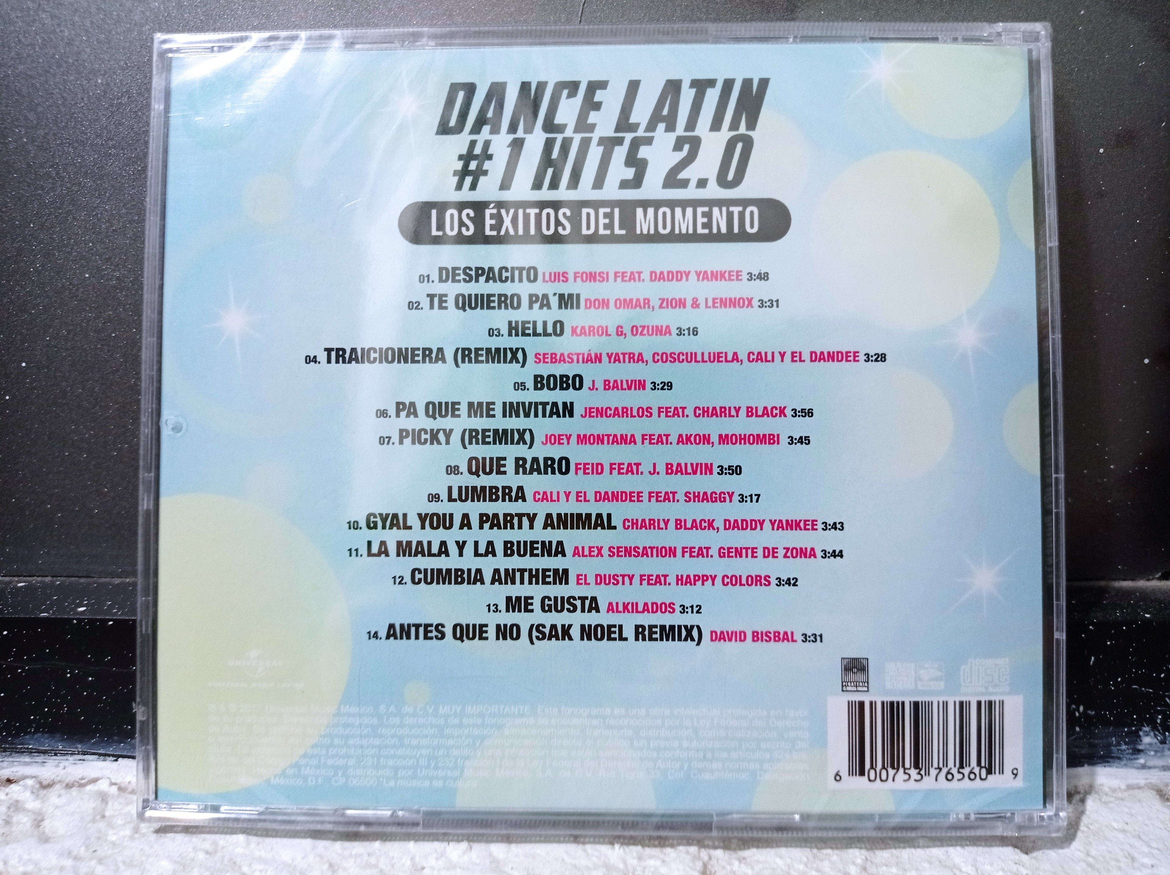 VARIOS DANCE LATIN #1 HITS 2.0 CD ORIGINAL NUEVO SELLADO [NACIONAL]