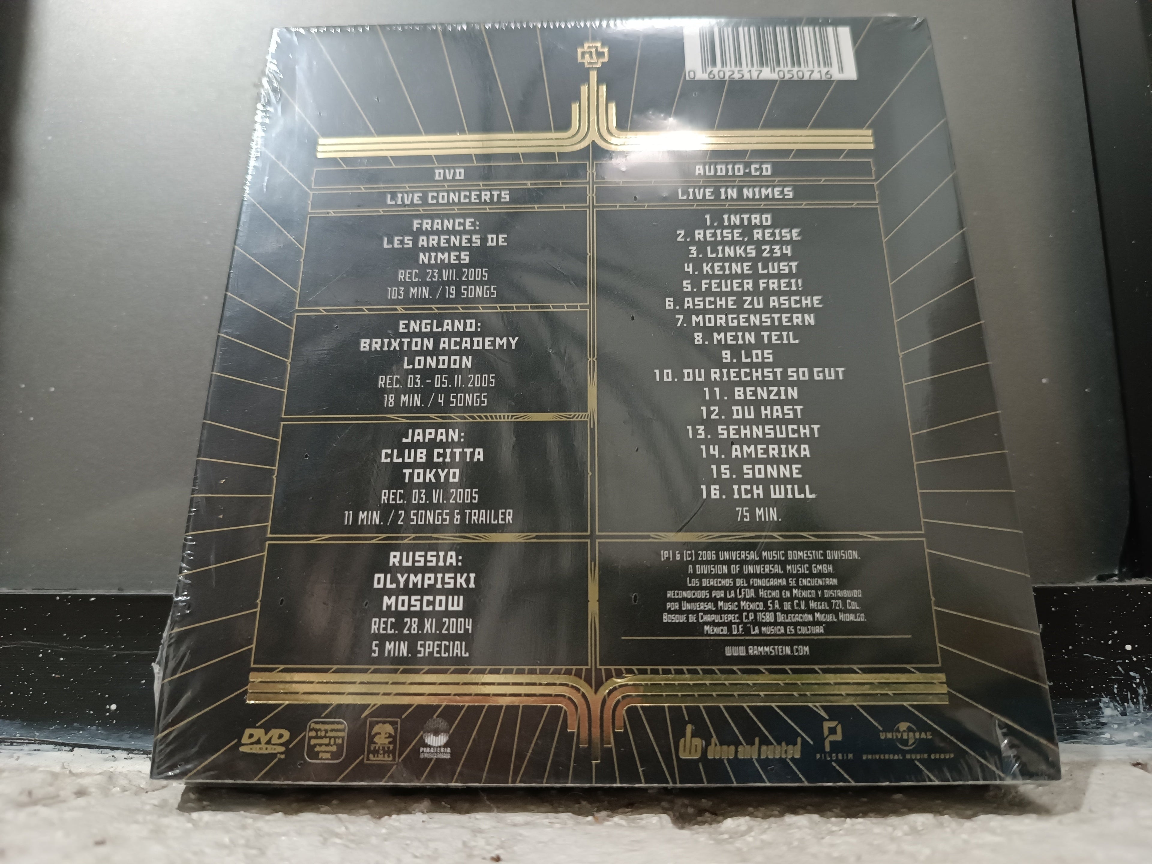 RAMMSTEIN VOLKERBALL CD DVD ORIGINAL NUEVO SELLADO [NACIONAL]