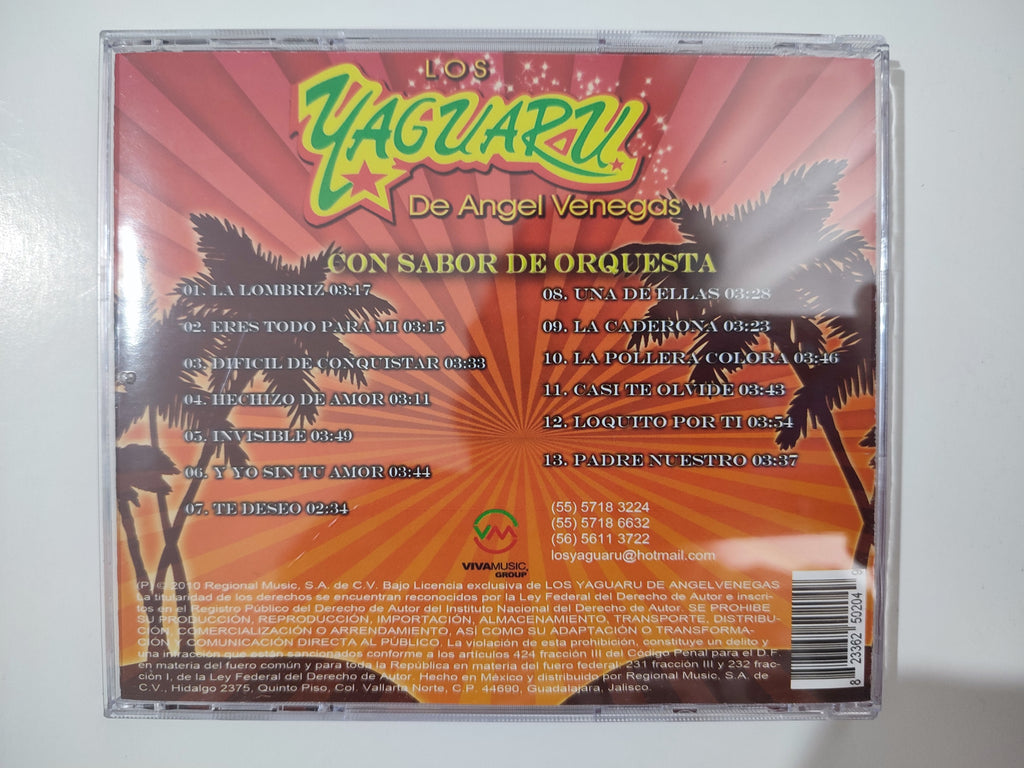 LOS YAGUARU CON SABOR DE ORQUESTA CD ORIGINAL NUEVO SELLADO [NACIONAL]