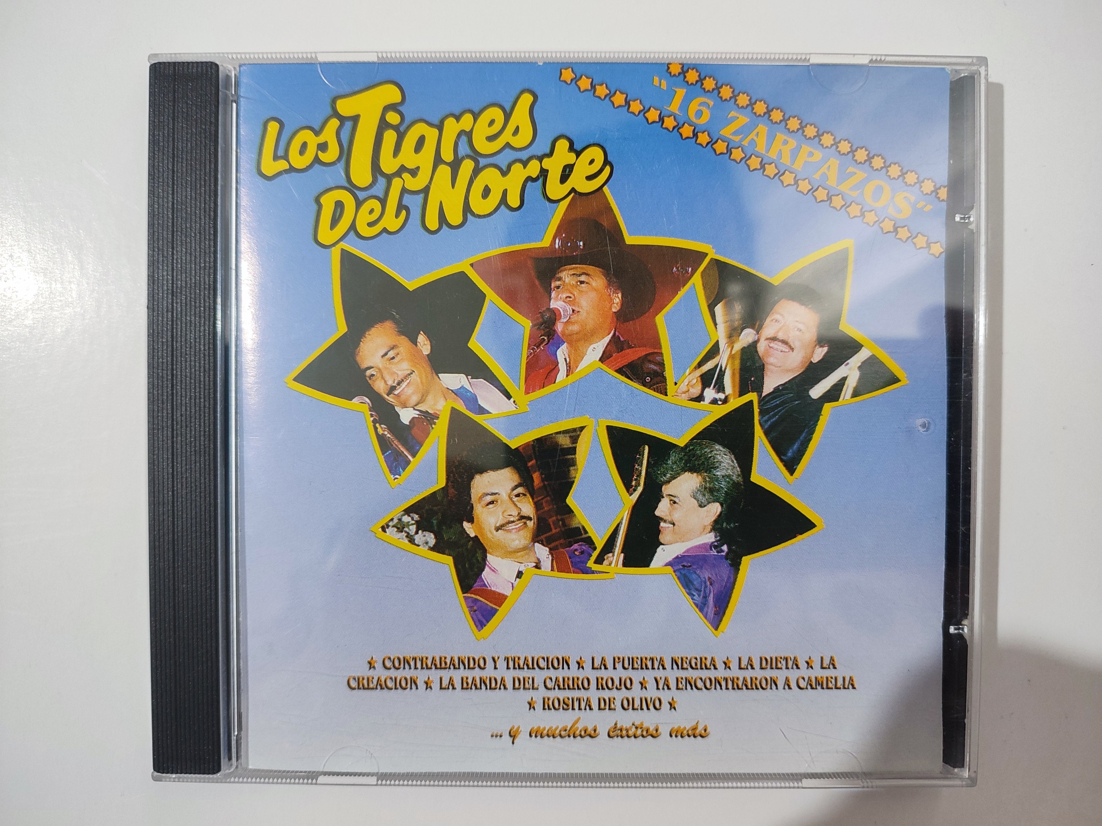 LOS TIGRES DEL NORTE 16 ZARPAZOS CD USADO EN BUEN ESTADO [NACIONAL]