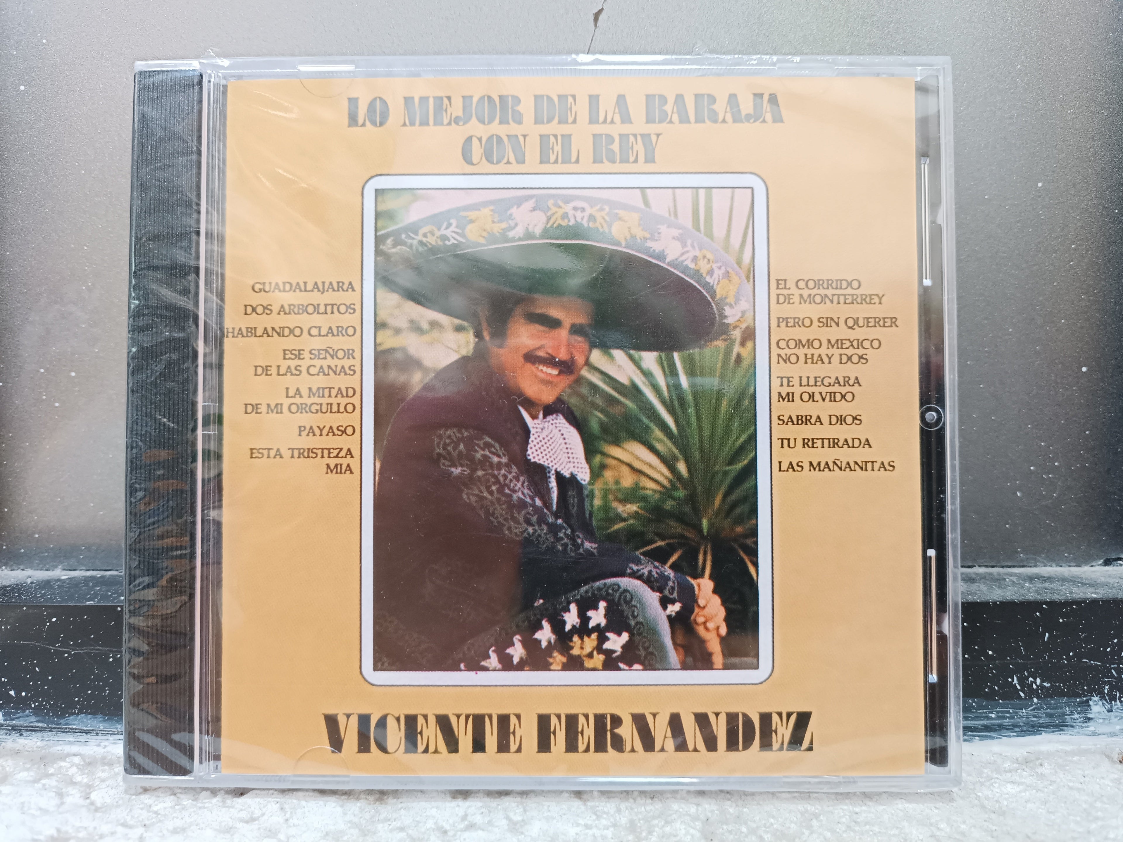 VICENTE FERNANDEZ LO MEJOR DEL BARAJA CON EL REY CD ORIGINAL NUEVO SELLADO REEDICION [NACIONAL]