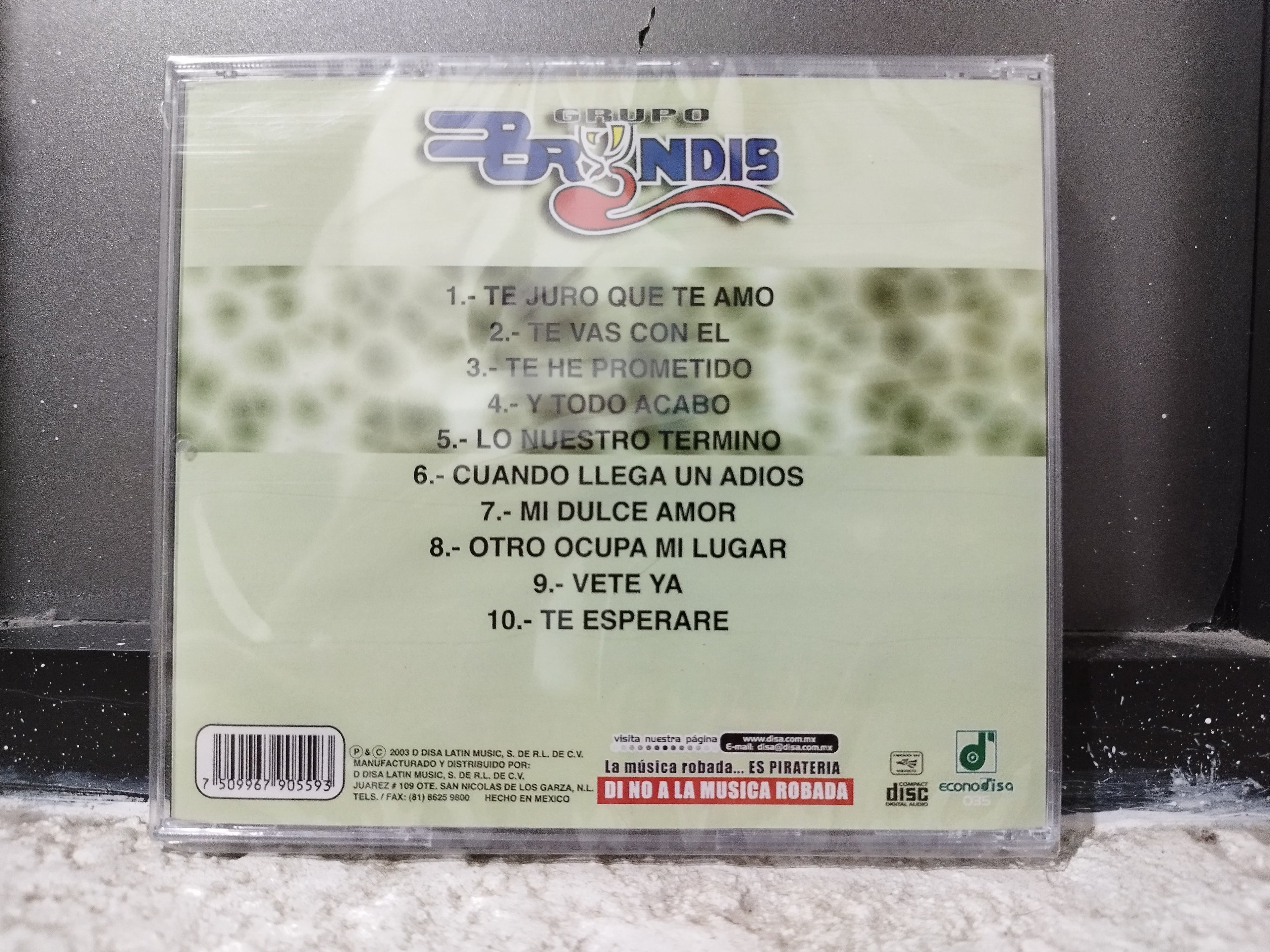 GRUPO BRYNDIS POEMAS CD ORIGINAL NUEVO SELLADO REEDICION [NACIONAL]