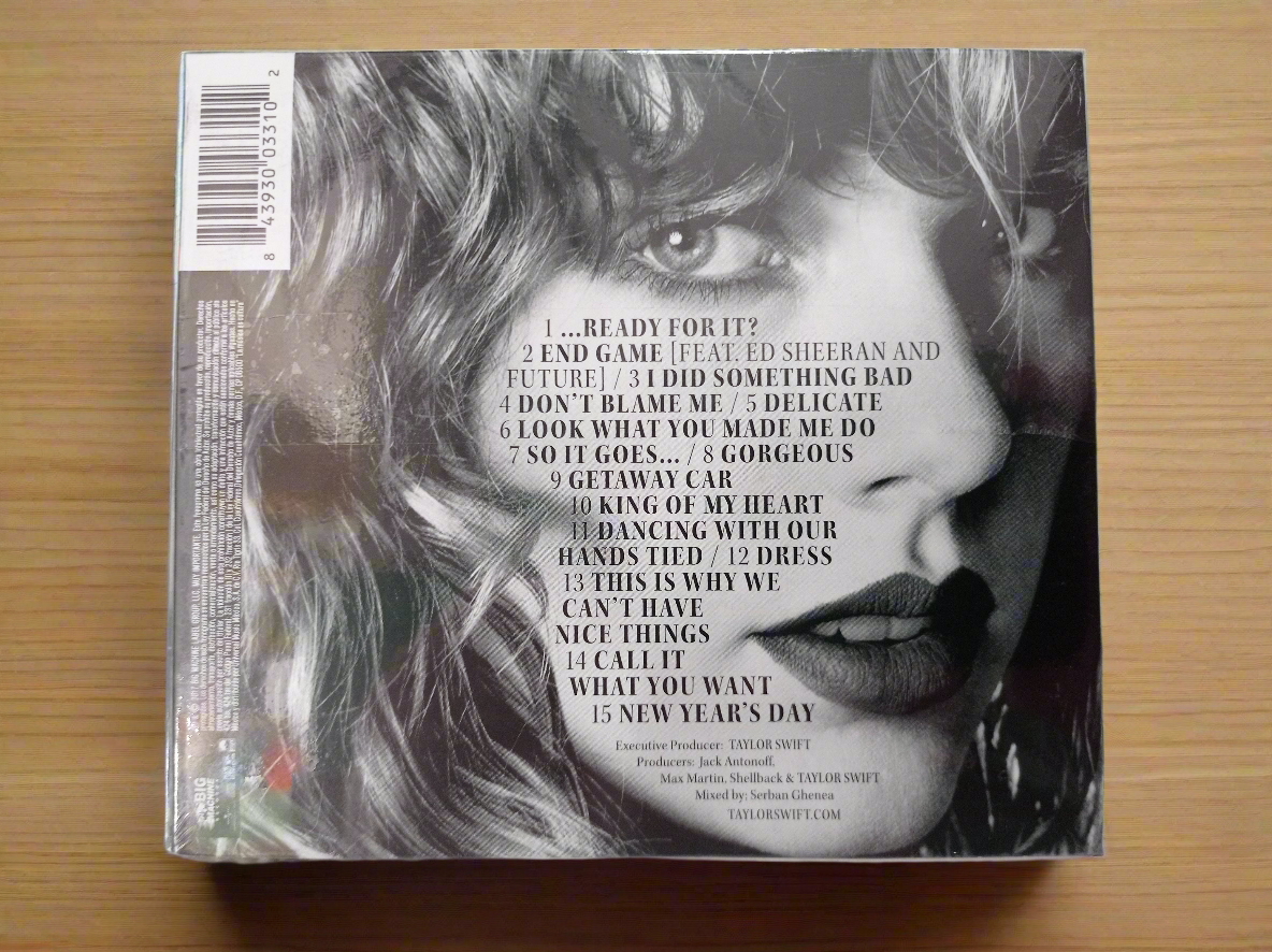 TAYLOR SWIFT REPUTATION CD ORIGINAL NUEVO SELLADO [NACIONAL]